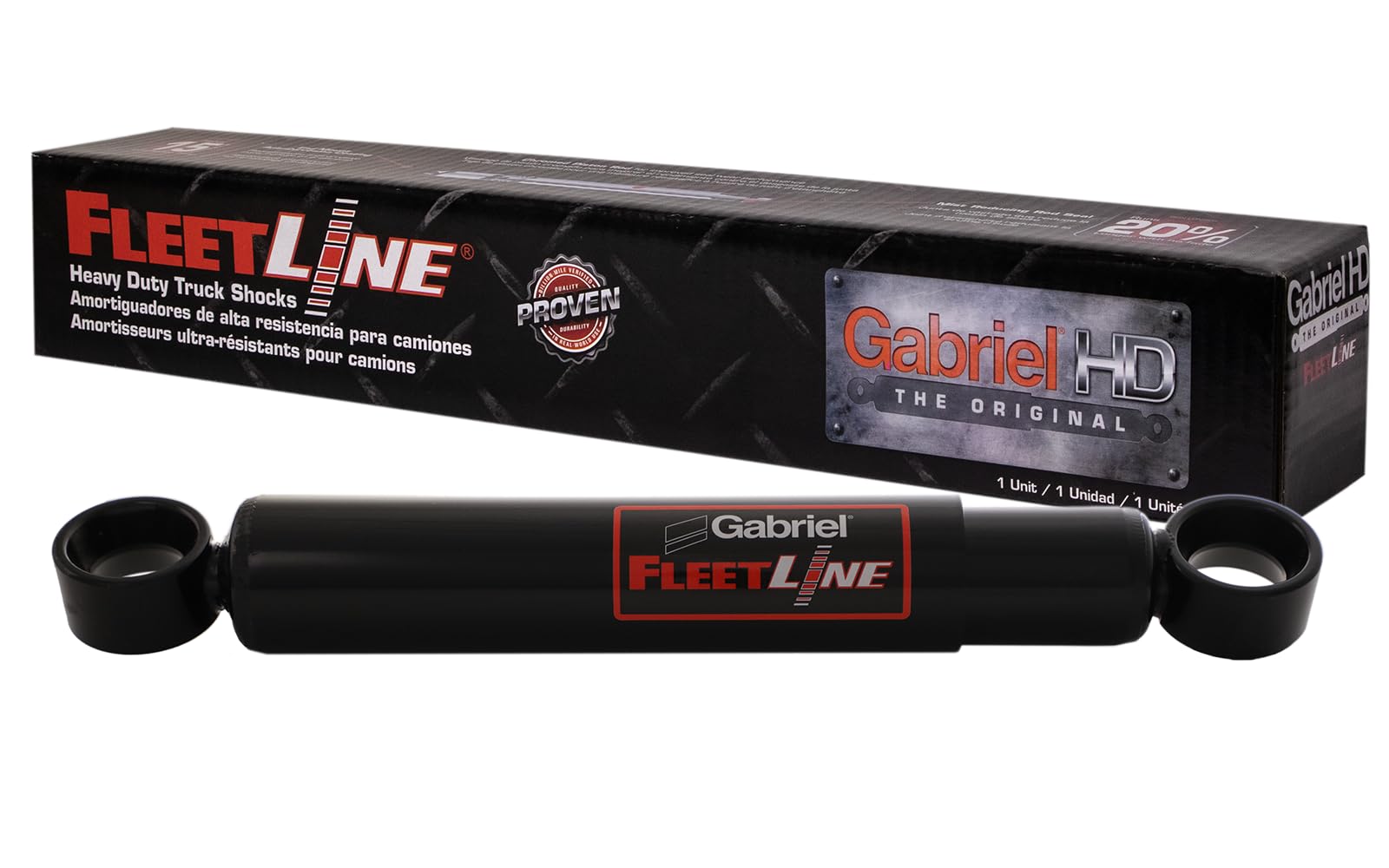 Gabriel 85004 Fleetline Heavy Duty Rear Shock Absorbers For Peterbilt 357; 362; 372; 375; 376; 377; 378; 385; Saf Holland Truck
