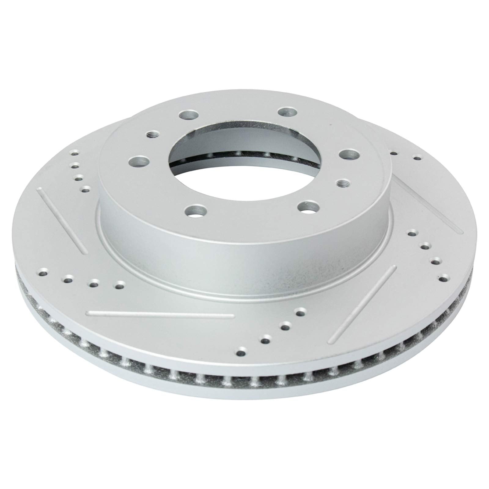 Trq Front Performance Brake Rotors Set Premium G-Coated Compatible With 2006-2010 Hummer H3 2009-2010 H3T