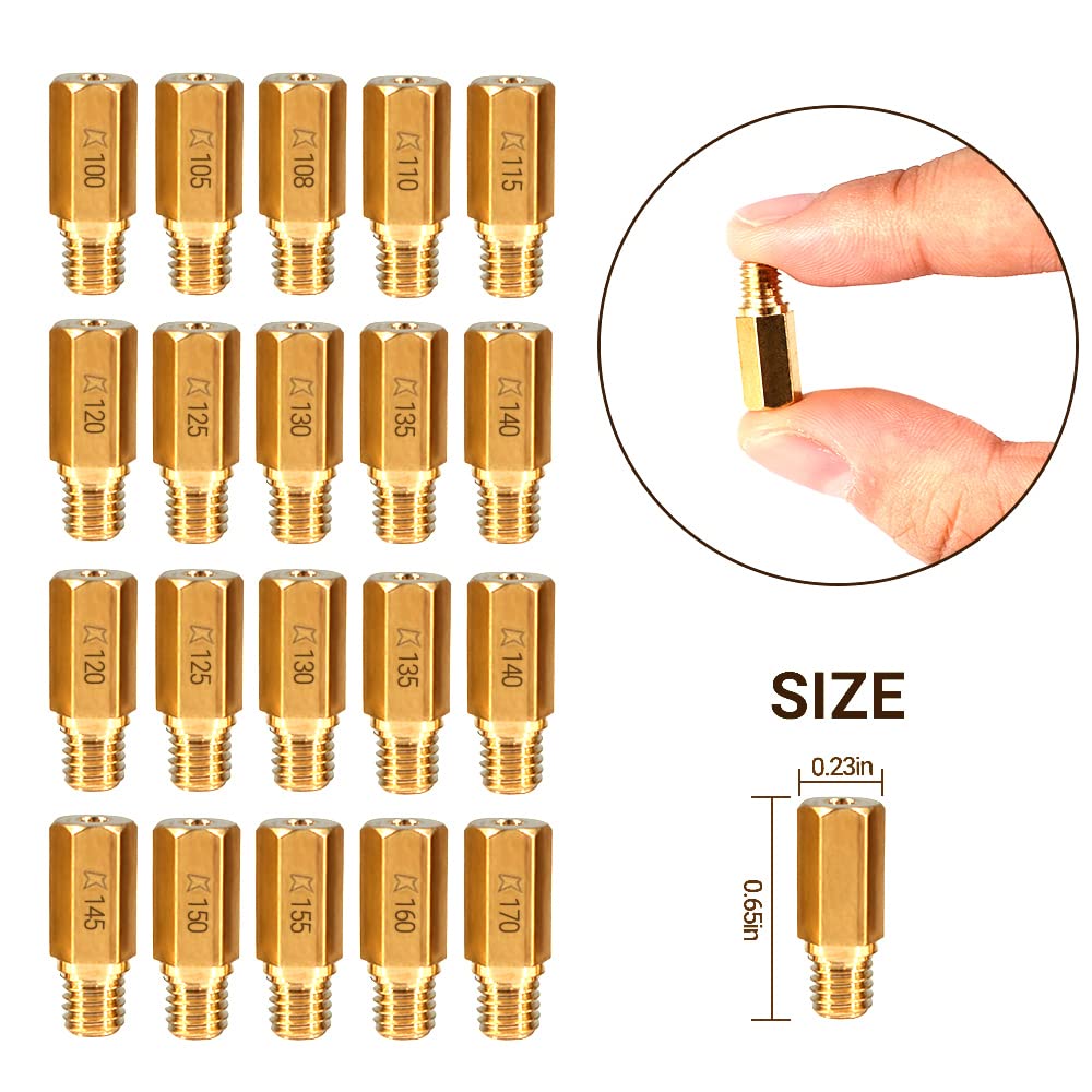 30Pcs Main Jets &10Pcs Slow Jets Pilot Cleaner Tool Kit Fits For Pwk Cvk Pe Keihin Oko Carb Koso Polini Ko Scl-2018090002-Zh-T-0