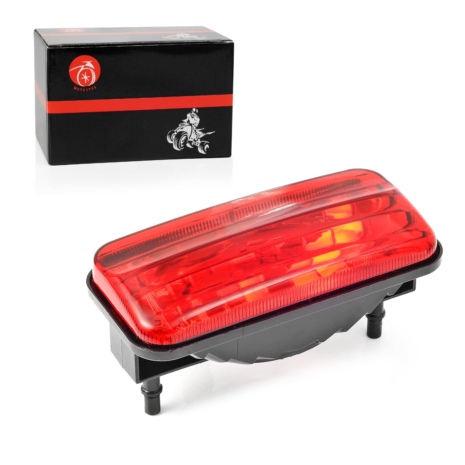 MOTO1988 Rear Tail Light for Honda Rancher 350 ES & Foreman Rubicon 500 - Red, 33710-HN5-670, Fits 2000-2004 Models