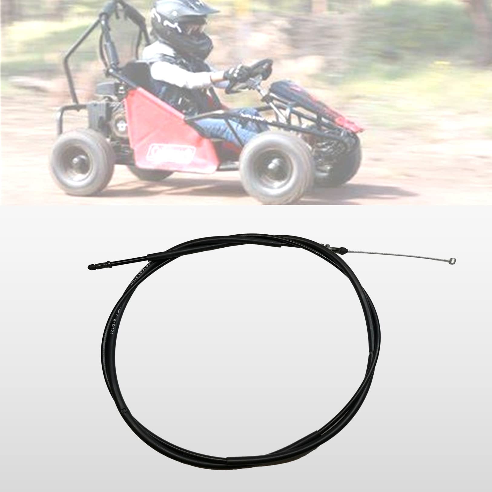 QYMOTO 73'' Go Kart Throttle Cable for Coleman CK100-S SK100 throttle cable for go kart