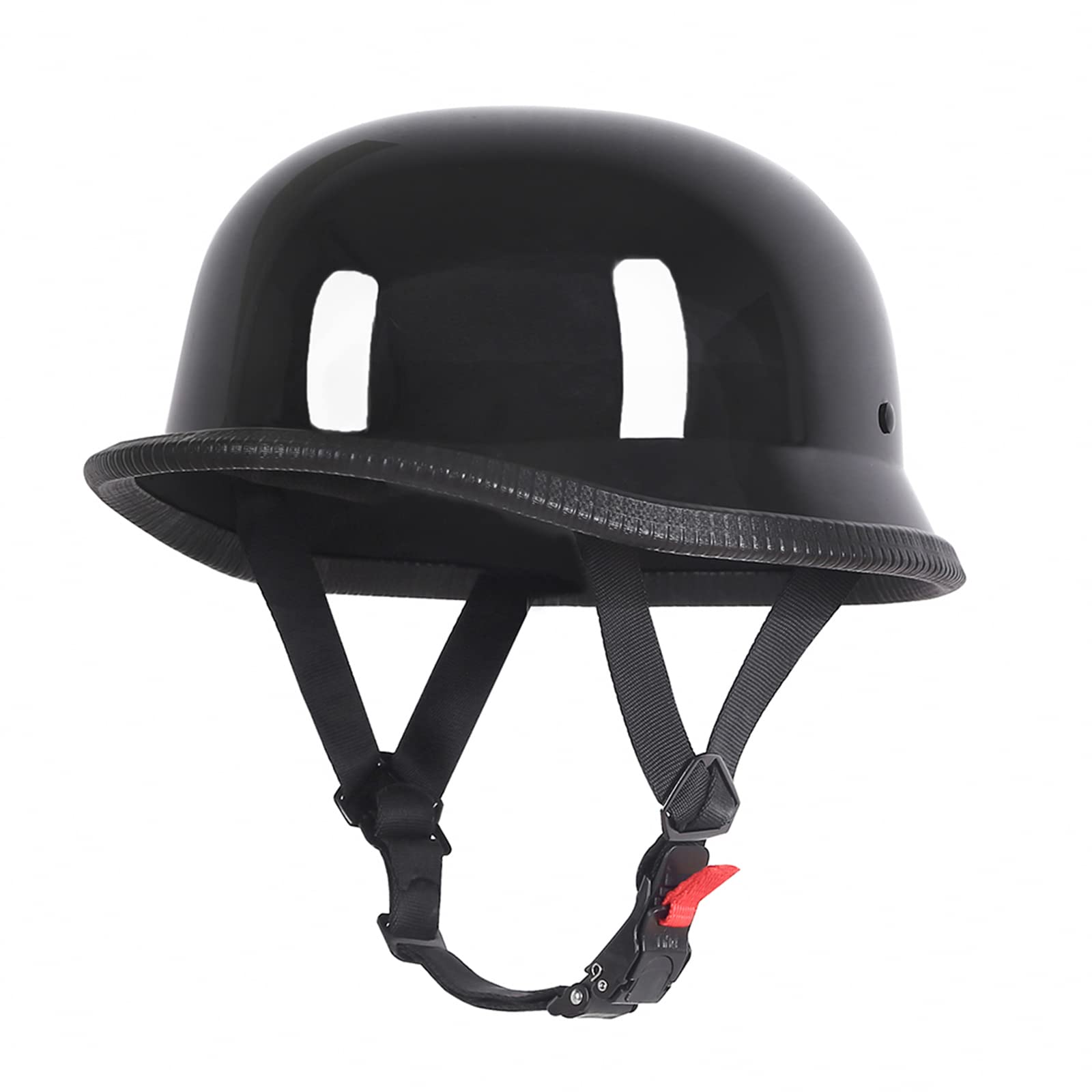 German Style Motorcycle Helmet, Thin Skull Cap Half Face Helmet For Adult Men Women, Novelty Retro Shell Helmet For Cruiser Scoo