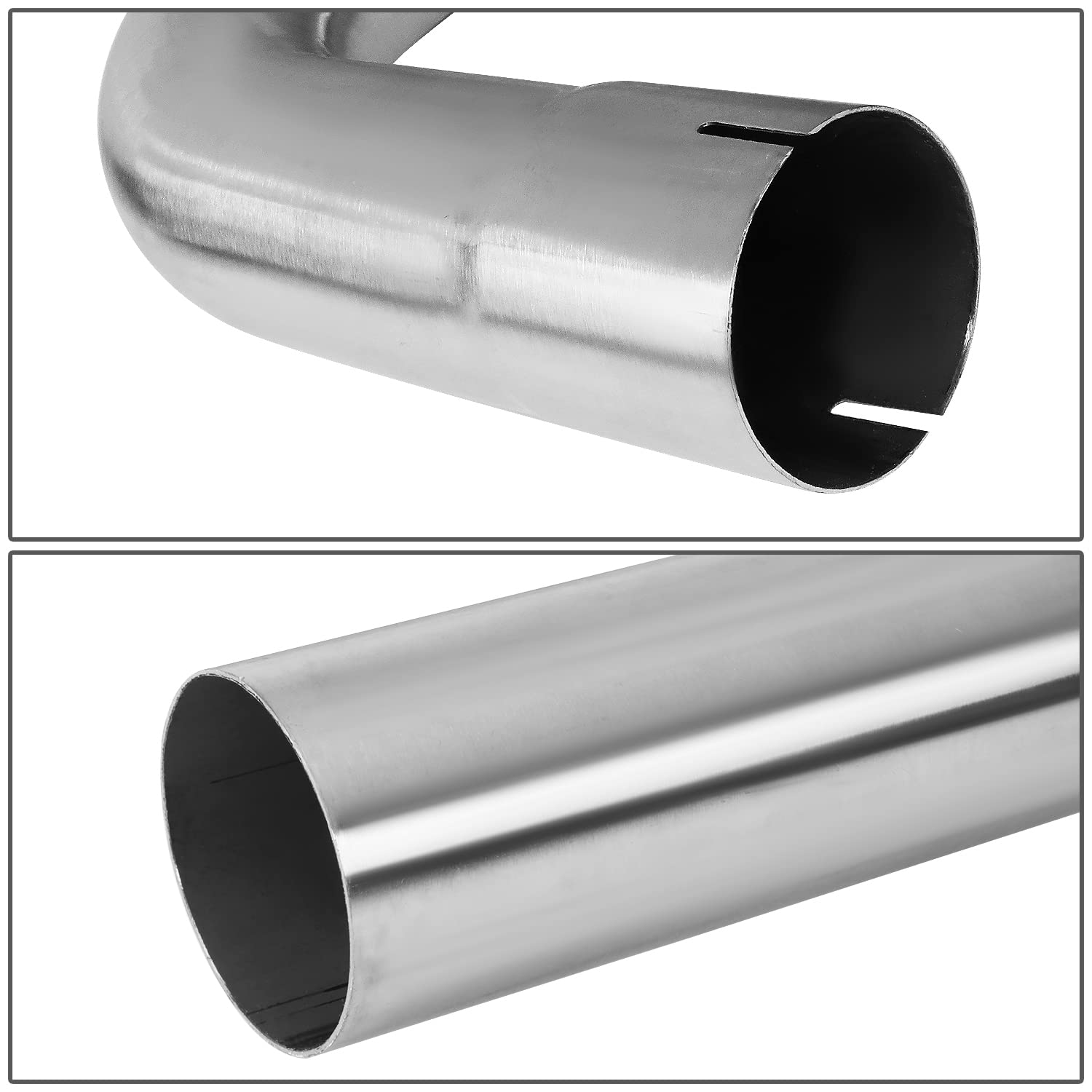 Dna Motoring Ztl-30Ss 16 Pcs 3.0 Inches Stainless Steel Diy Custom Exhaust Tubing Mandrel Bend Pipe Straight & U-Bend Kit, Unive