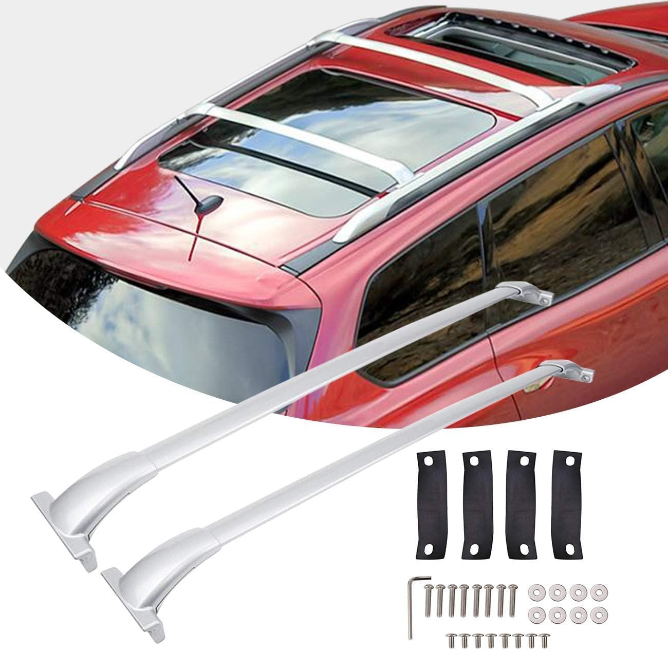 Partol Roof Rack Cross Bars for Pathfinder 2013-2021Aluminum Roof Rail Luggage Rack Cargo Carrier for Snowboard Canoe Kayak Bike
