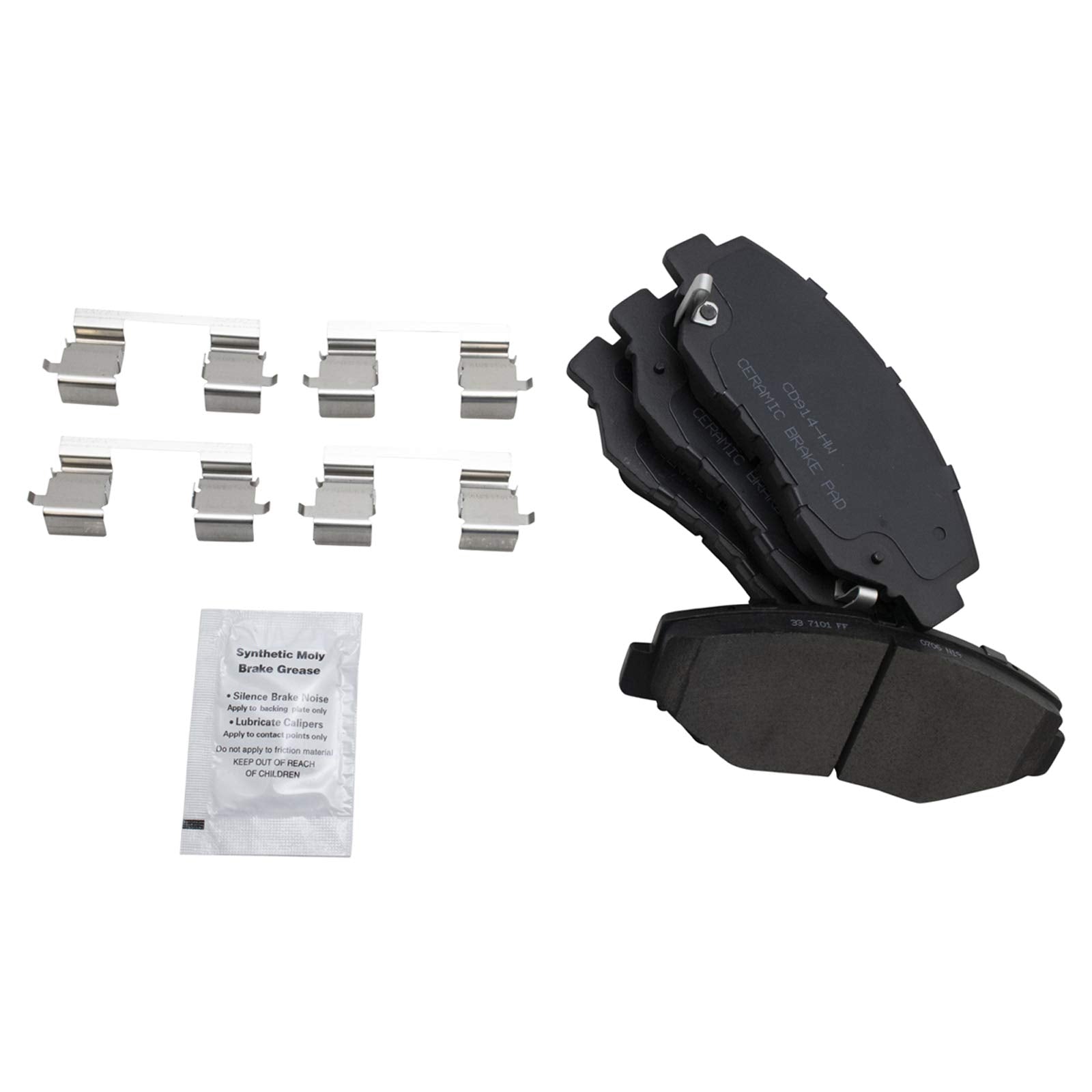 Trq Front And Rear Brake Pad & Rotor Kit Brake Pads Brake Rotor Ceramic Compatible With 2003-2011 Honda Element