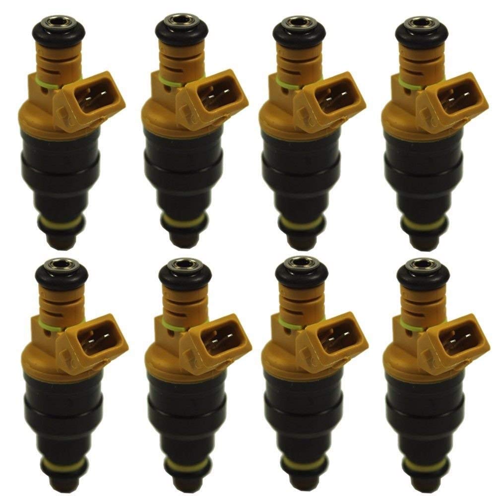 Fibroxify High Performance Fuel Injector Set of 8 for Ford 4.6/5.0/5.4/5.8, Model #0280150943, Metal and Composite Plastic