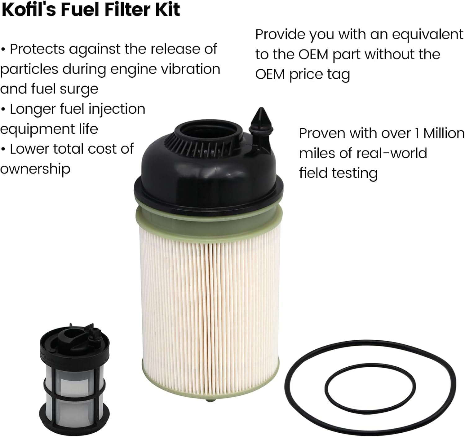 Maintenance Kits, for 2020 and Newer DD13, DD15, DD16 Diesel Engines, Include LF17800 Oil Filter and A4720921705 Fuel Filter Kit