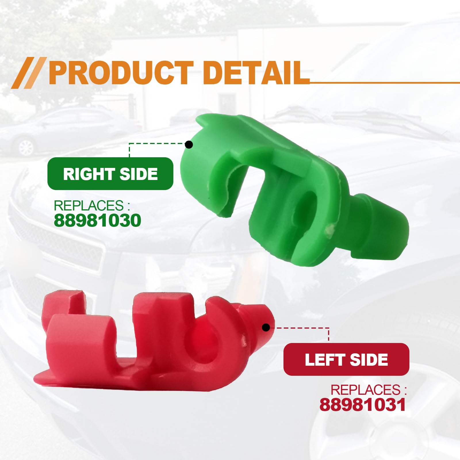 5 Pair Tailgate Handle Rod Clip, Left And Right Handle Rod Door Lock Clip Compatible With Chevy Silverado Gmc Sierra 88981030 88