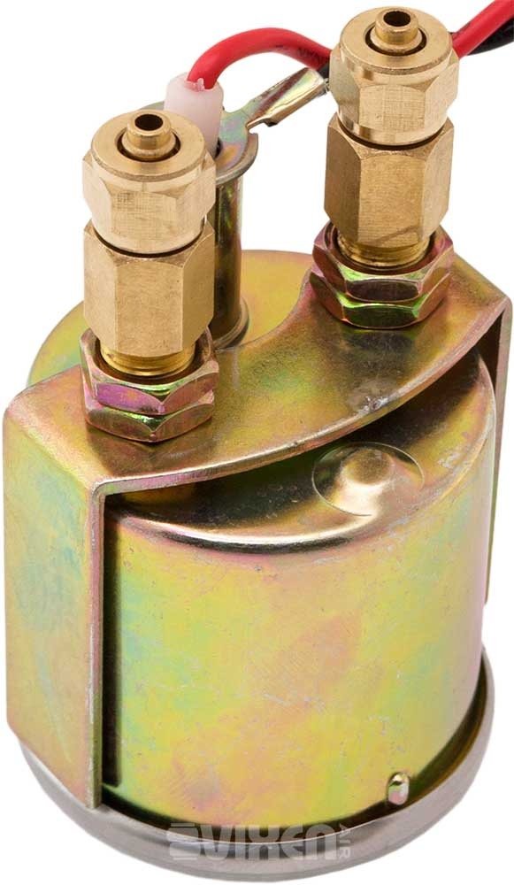 Vixen Air One 2' Dual Needle Air Pressure Black Gauge With Two Momentary Switches And Metal Dash Panel Kit Vxf1Gp2Rkb