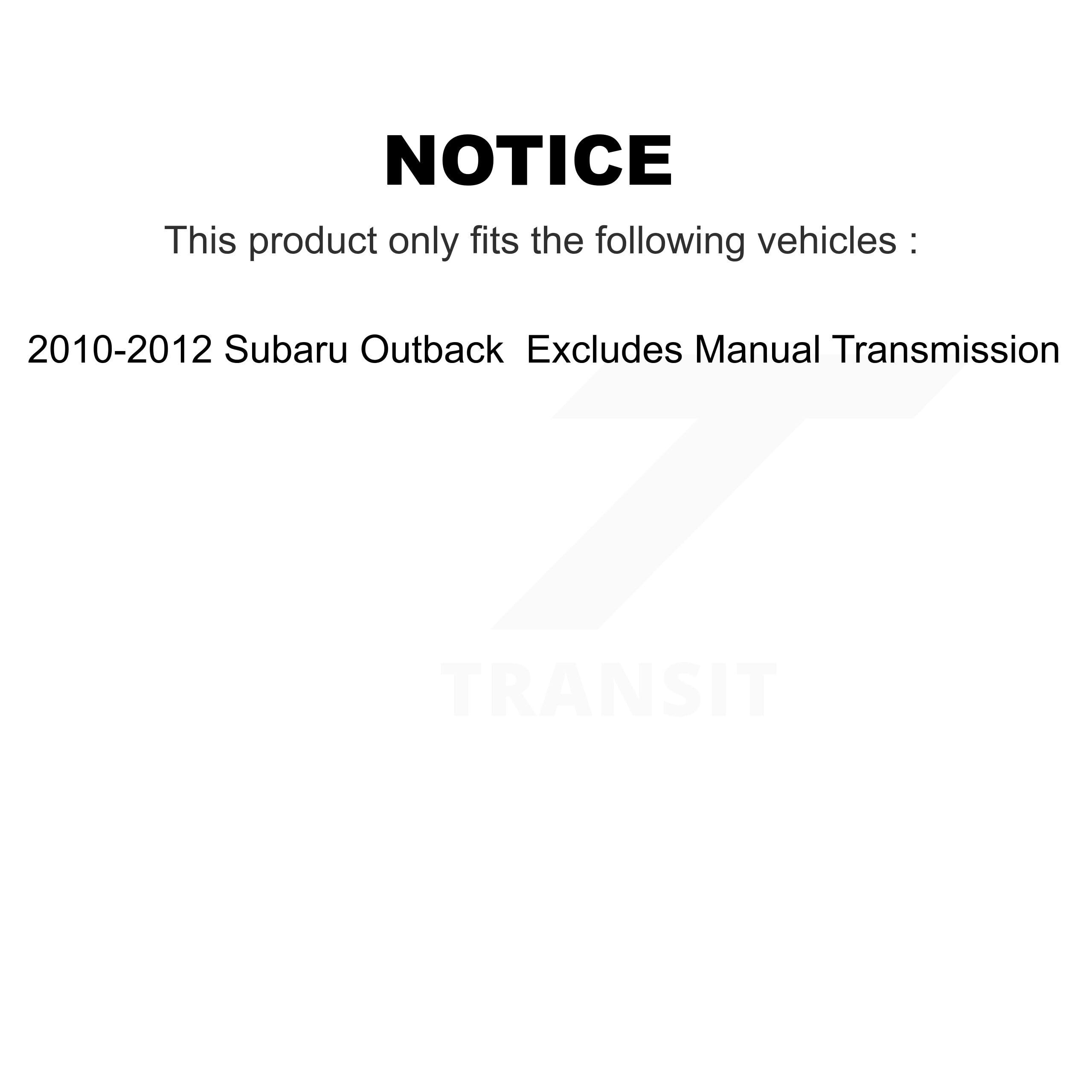 2010-2012 Subaru Outback - 11912