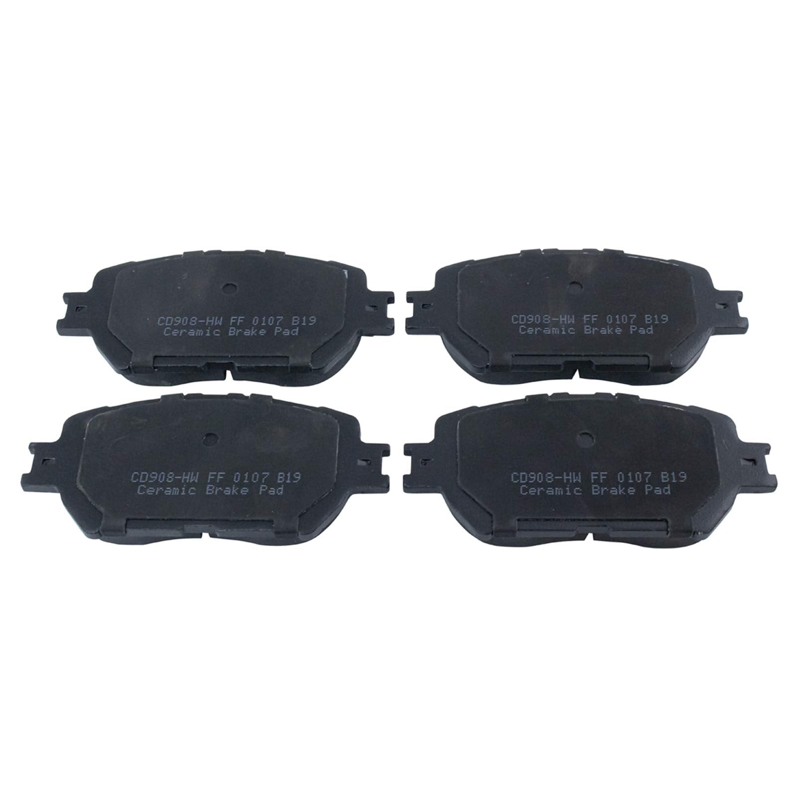 TRQ Front Brake Pads Ceramic Compatible with 2006 Lexus GS300 2009-2015 IS250 2002-2006 Toyota Camry