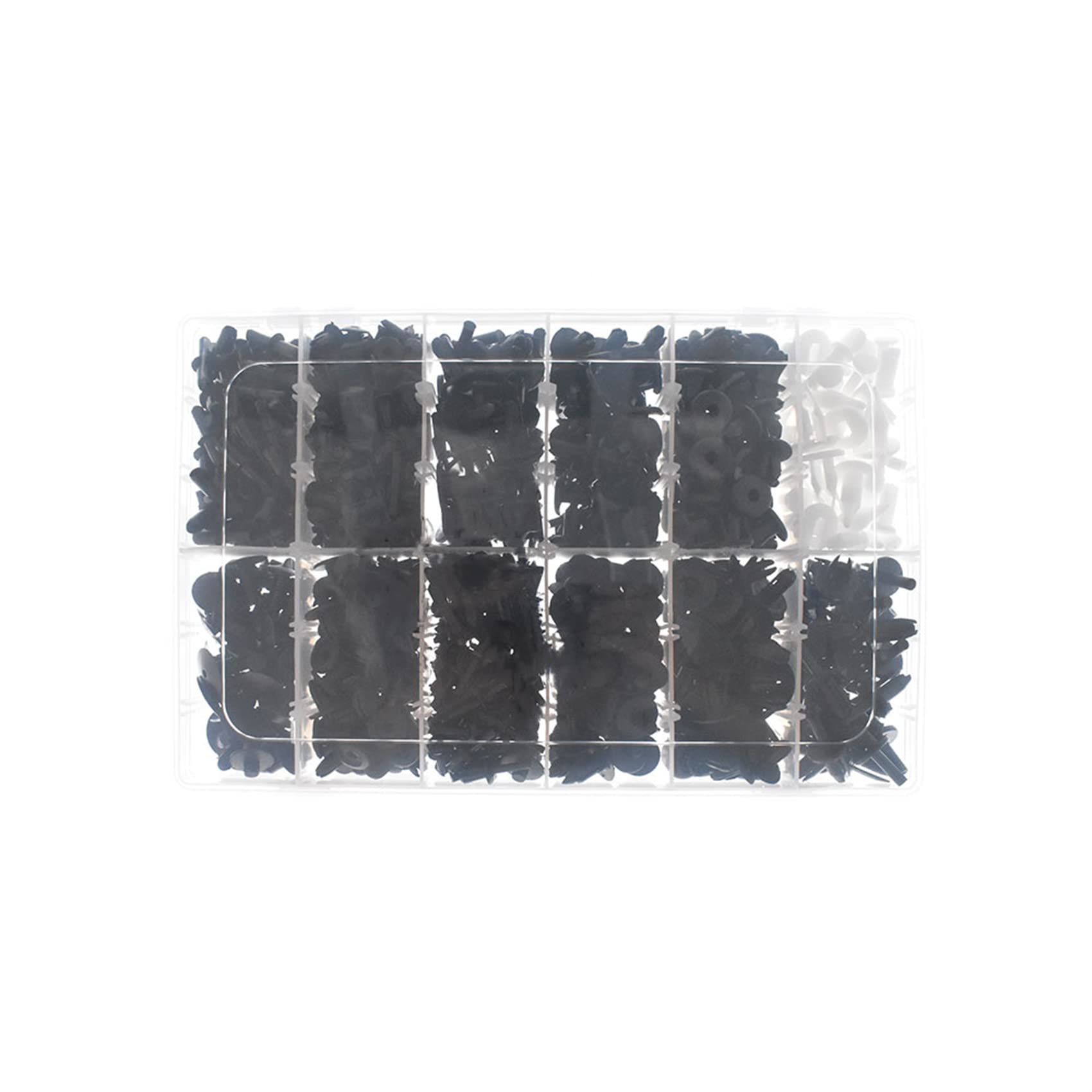 690-Piece Car Automotive Push Pin Rivet Trim Clip Panel Body Interior Assortment Retainer Assortment Clips