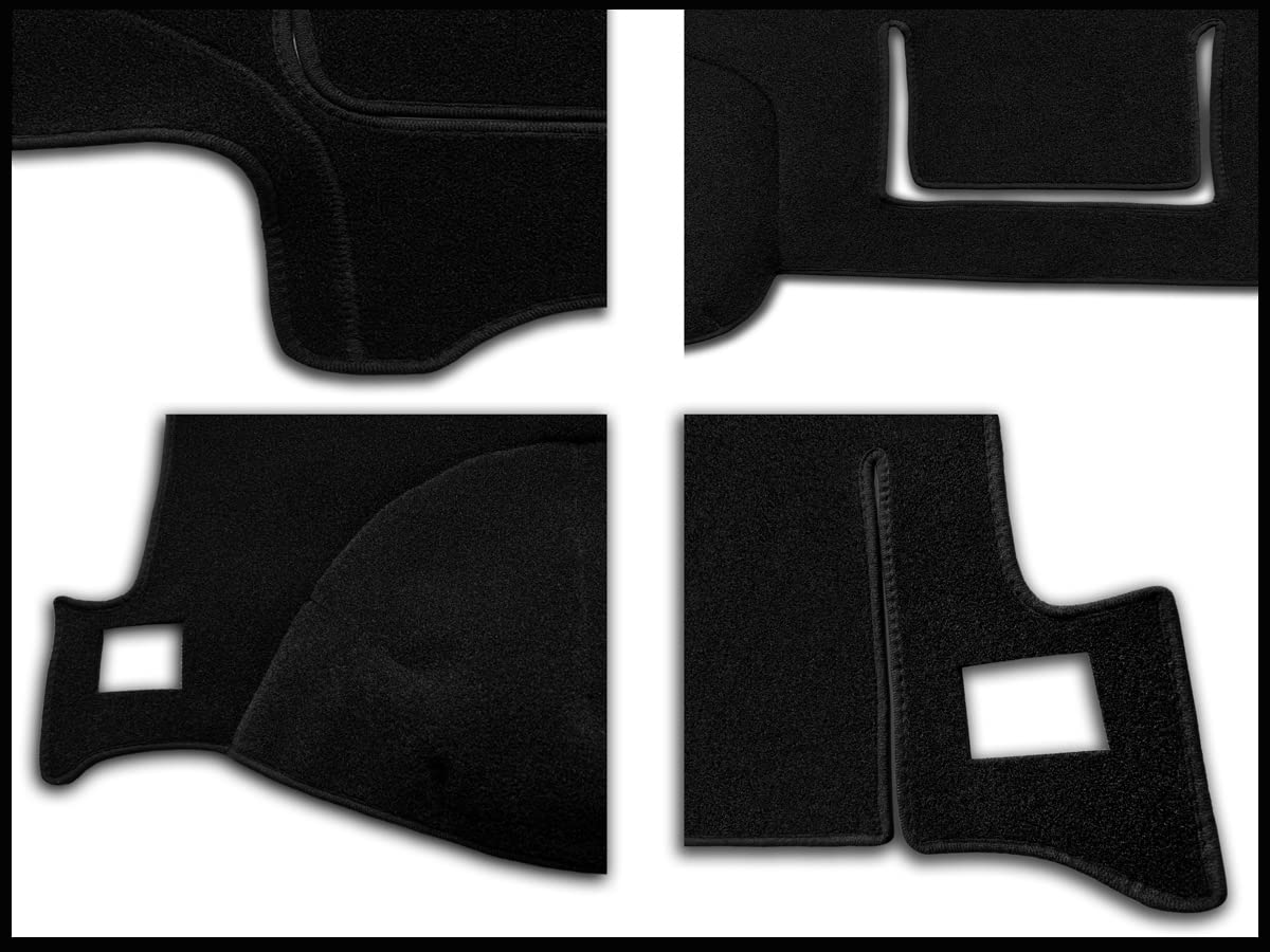 Fcovergurus Dash Cover Mat for Buick Encore 2017-2021, Black Carpet Protector, Standard Fit, Model Fexf119