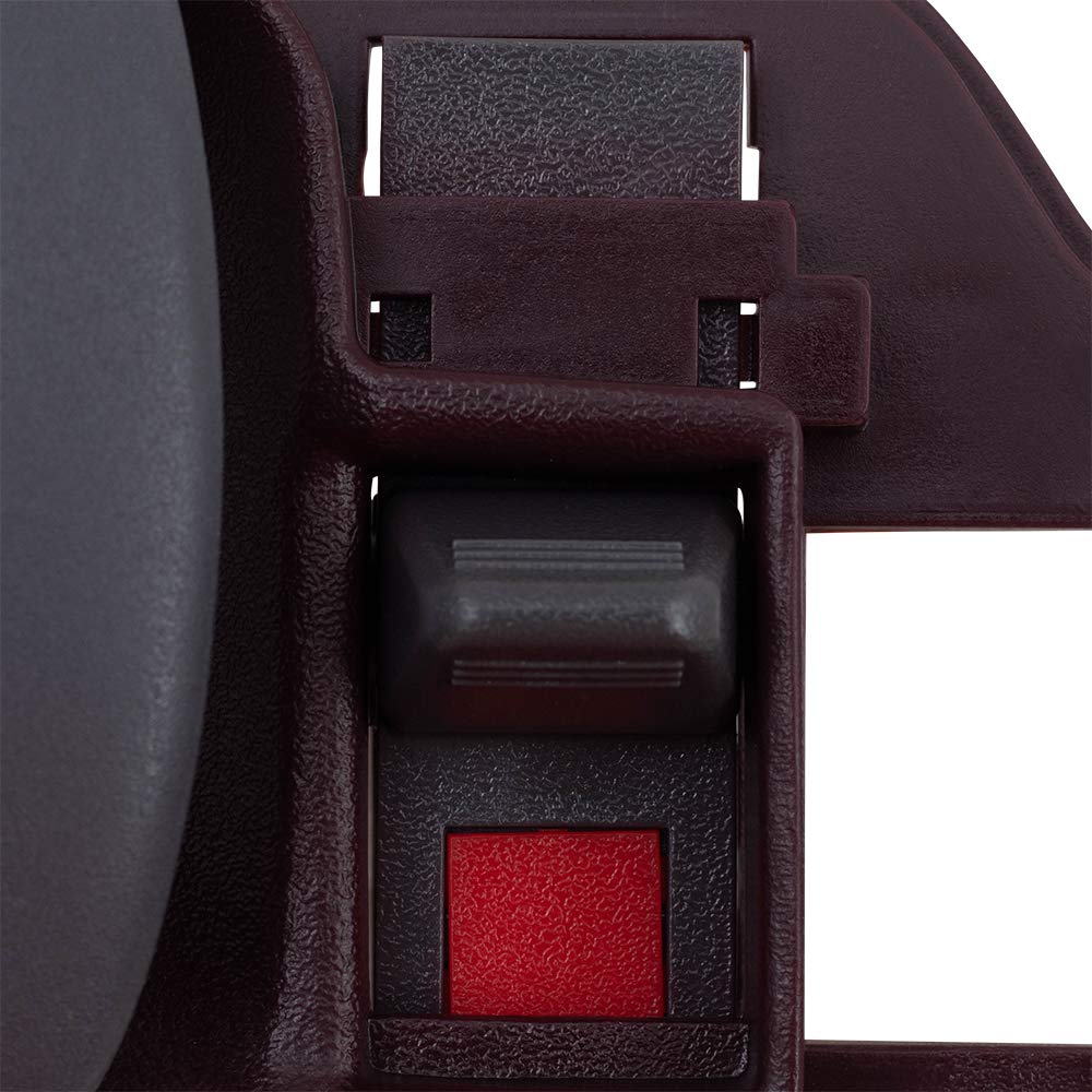 Brock Replacement Drivers Inside Inner Red Door Handle Compatible With 95-02 Pickup Truck 15708049