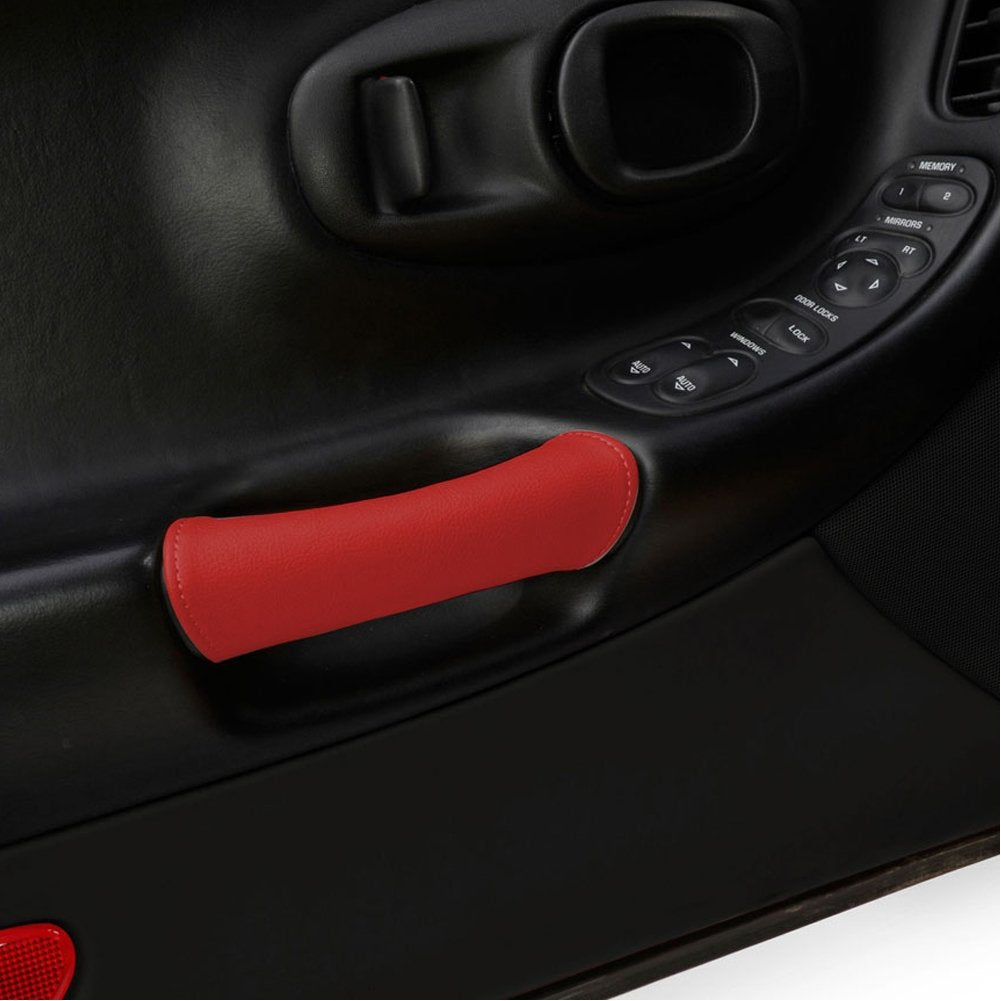 Corvette Door Handle Accent Pair- Leather : 1997-2004 C5 & Z06