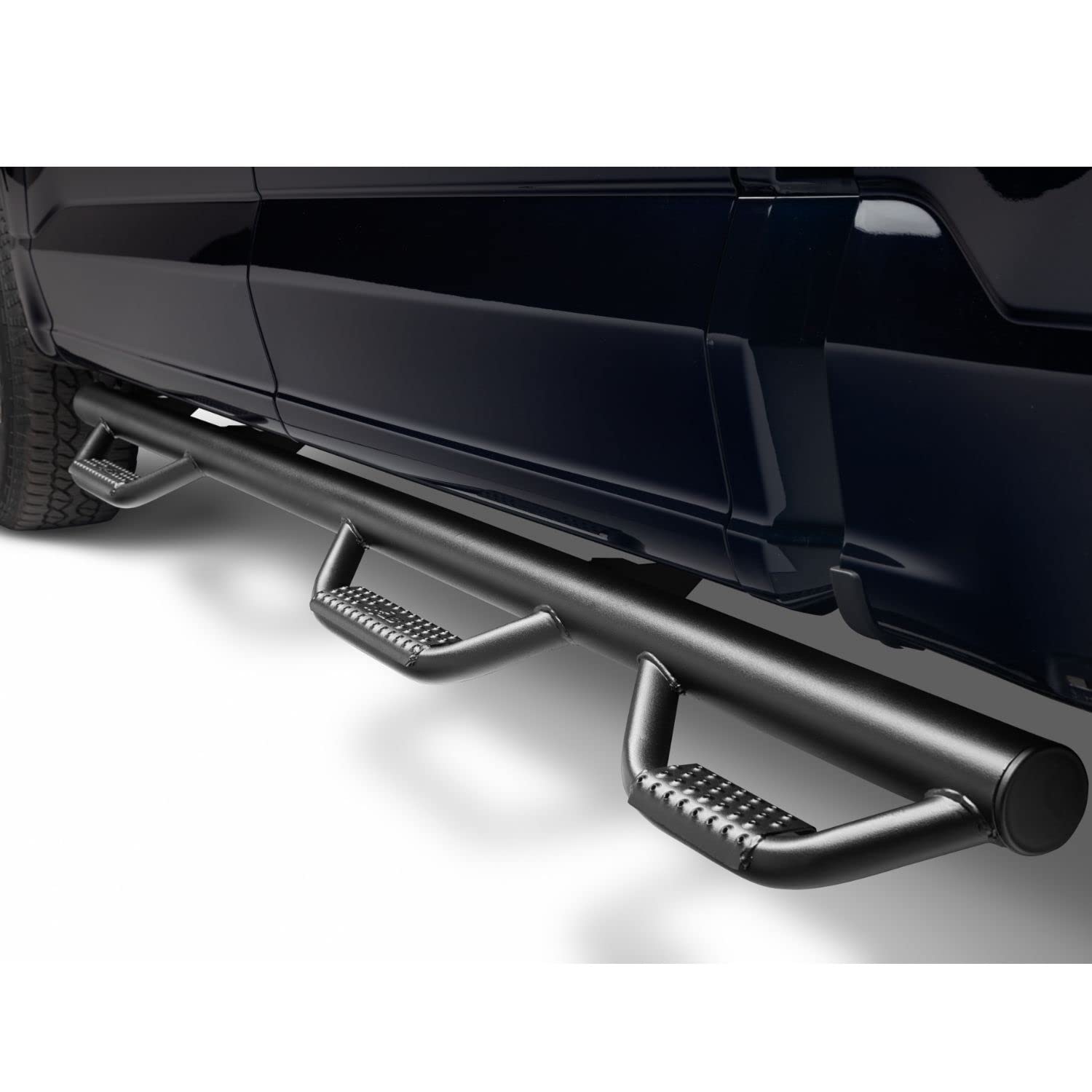 N-Fab Nerf Steps For Ram | Wheel-To-Wheel W/Bed Access, Heavy Duty Steel, Textured Black | D20100Cc-6-Tx | Fits 2019-2024 Ram 2500/3500 New Body Style Crew Cab 6.4' Standard Bed, Srw/Drw Gas/Diesel
