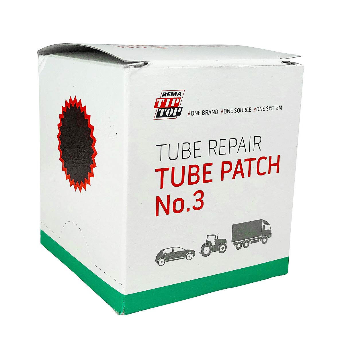 Rema Tip Top 10 3" Round Patch - Flat Tire Tube Puncture Repair Kit Refill