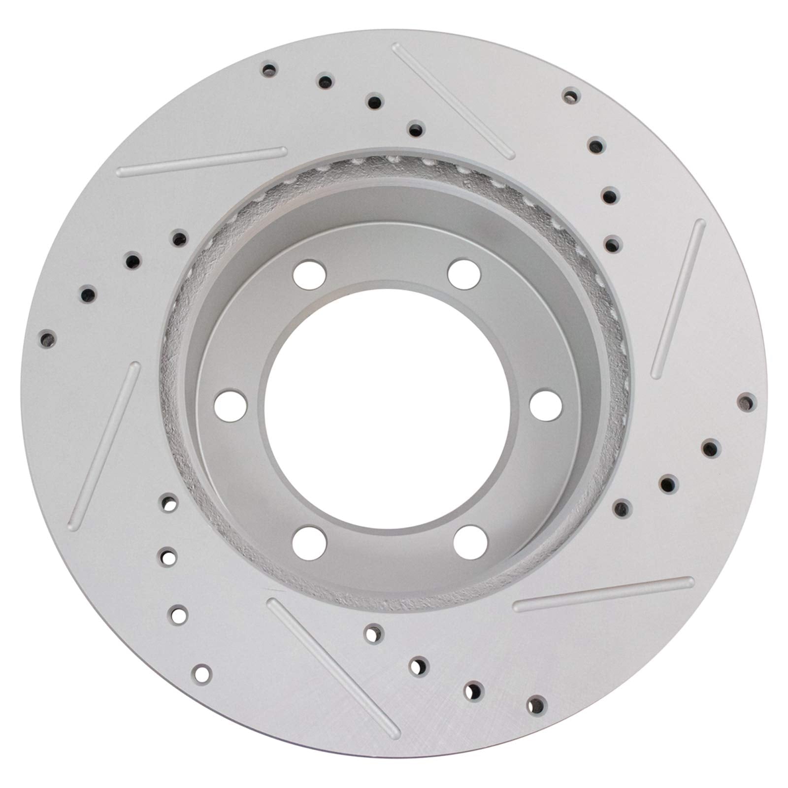 Trq Front Performance Brake Rotors Set Premium G-Coated Cross Drilled & Slotted Compatible With 1996-2002 Toyota 4Runner 1995-20