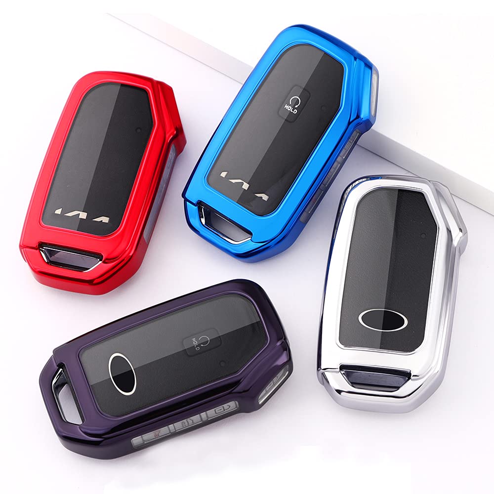 Horande Soft Tpu Protector Key Fob Cover Case Fit For 2020 2021 2022 Kia Telluride K5 Ceed Cerato Forte Niro Seltos Sx Turbo Sor