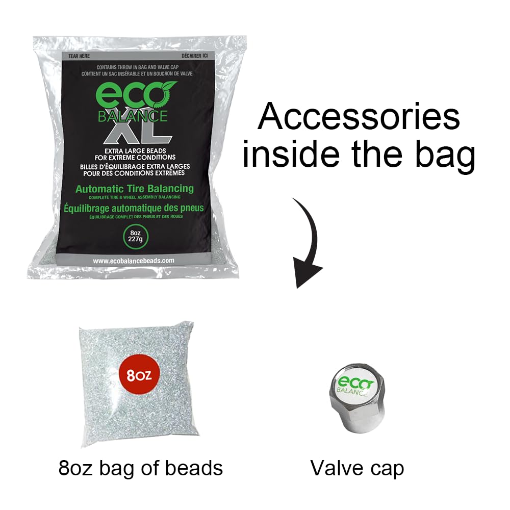 Eco Balance 08-Ecoxl12 Eco Xl Extreme Condition Tire/Wheel Balancing Beads - Off-Road Vehicles, Light Duty Truck Tires, (12) 8Oz