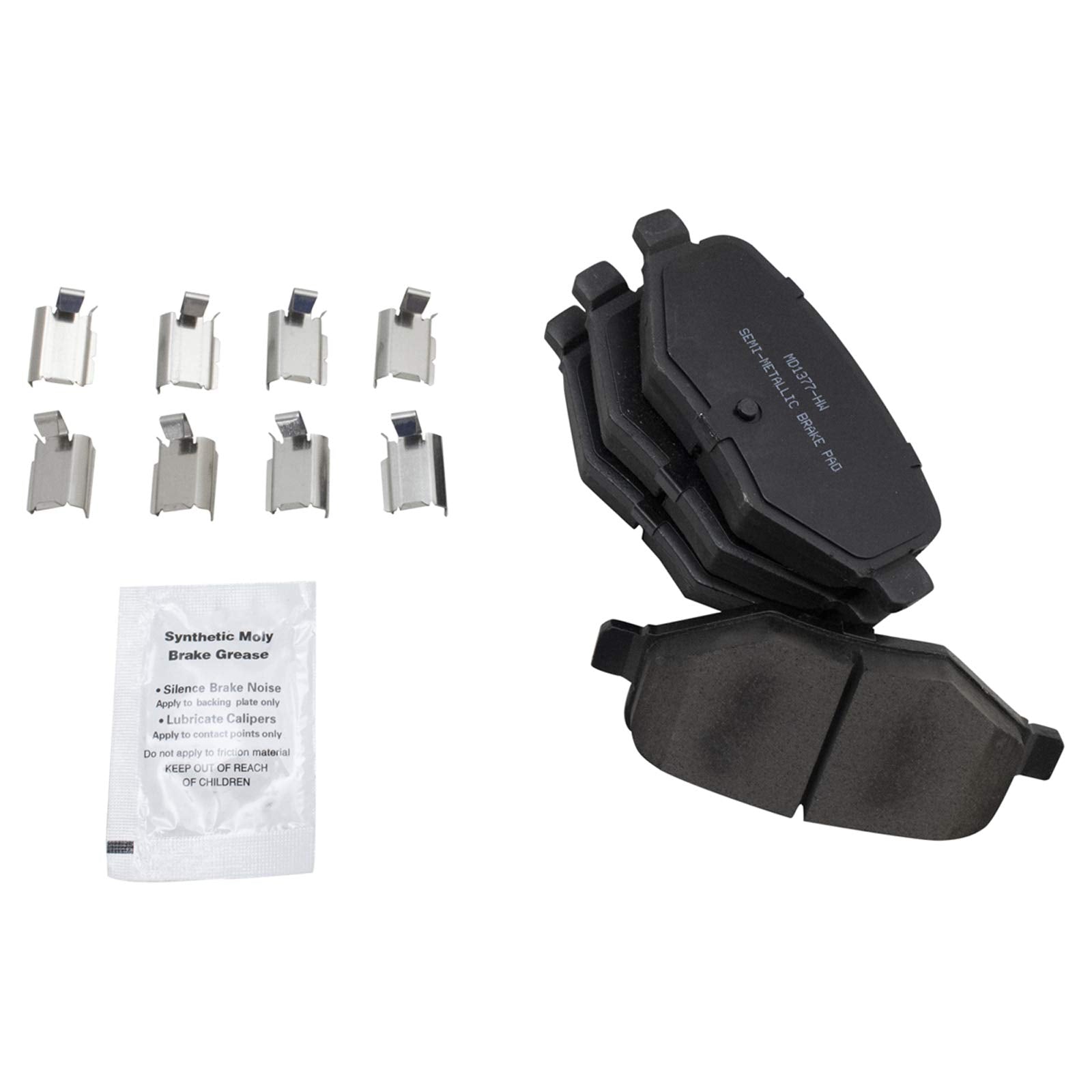 Trq Rear Brake Pad & Rotor Kit Brake Pads Brake Rotor Semi-Metallic Compatible With 2013-2019 Ford Explorer Flex Police Intercep
