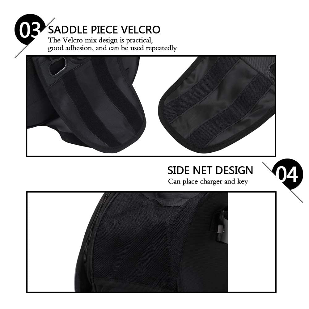 Motorcycle Tail Bag,Dual Motorcycle Seat Bag Backpack Waterproof Luggage Bag Saddle Bags Multifunctional Motorcycle Bags(Red)