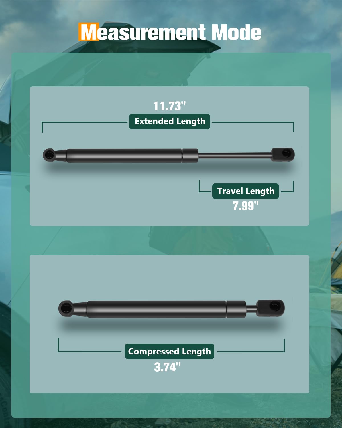 Scitoo 6847 Hood Lift Supports Replacement Struts Gas Springs Shocks Fit For Infiniti Jx35 3.5L 2013,For Infiniti Qx60 2.5L 2014