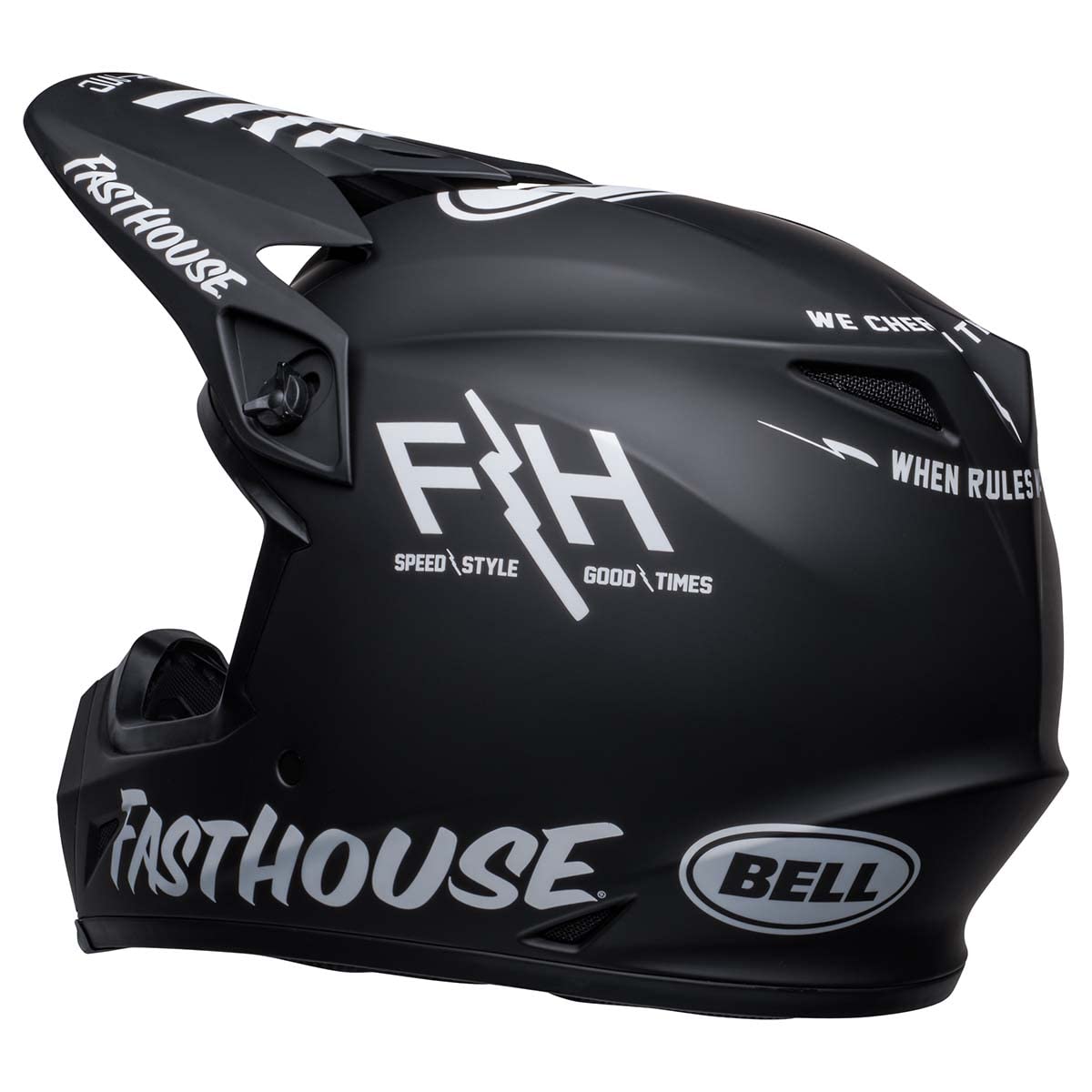 Bell Mx-9 Mips Dirt Helmet (Fh Prospect Matte Black/White - X-Large)