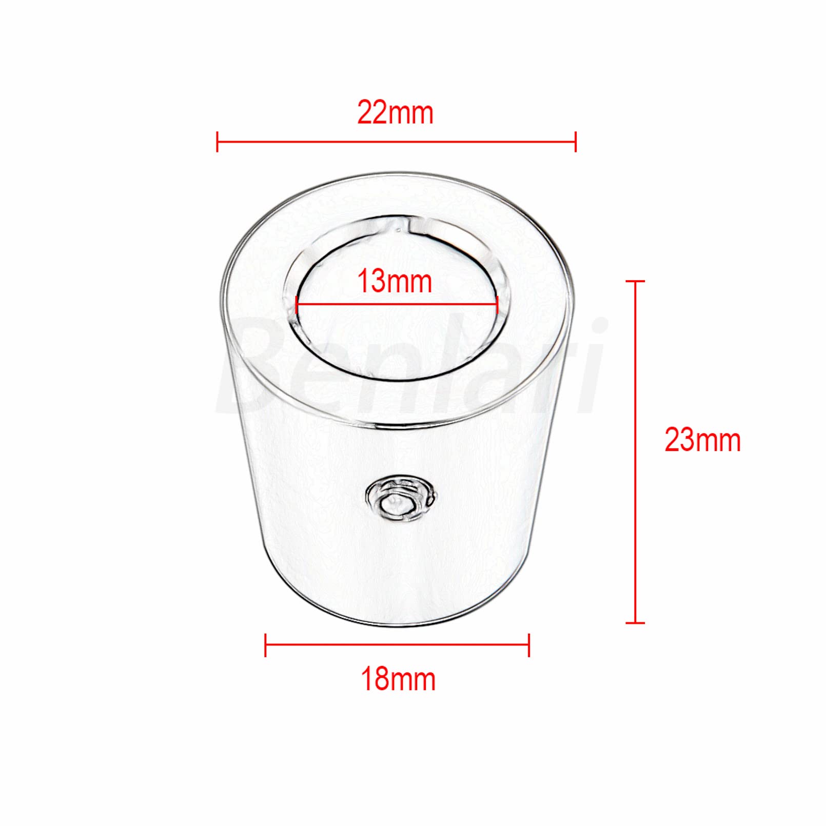 Benlari Chrome Heel Shift Eliminator Cap Shaft Cap Compatible For Harley Davidson Touring Road King Street Glide Electra Glide R