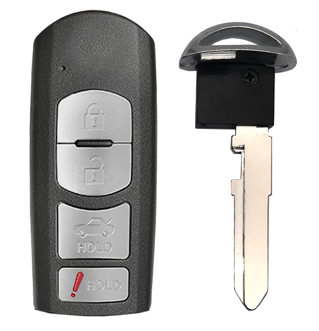 4 Buttons Replacement Smart Car Key Fob Cover Fit for 2014-2018 Mazda 3 6 CX3 CX5 CX7 CX9 SKE13D-01 Keyless Entry Remote Control