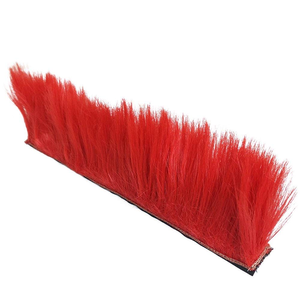 Helmet Mohawk Wig Motorcycle Adhesive Mohawk Hair Patches Skinhead Costumes Wig-Red (Helmet Not Included)