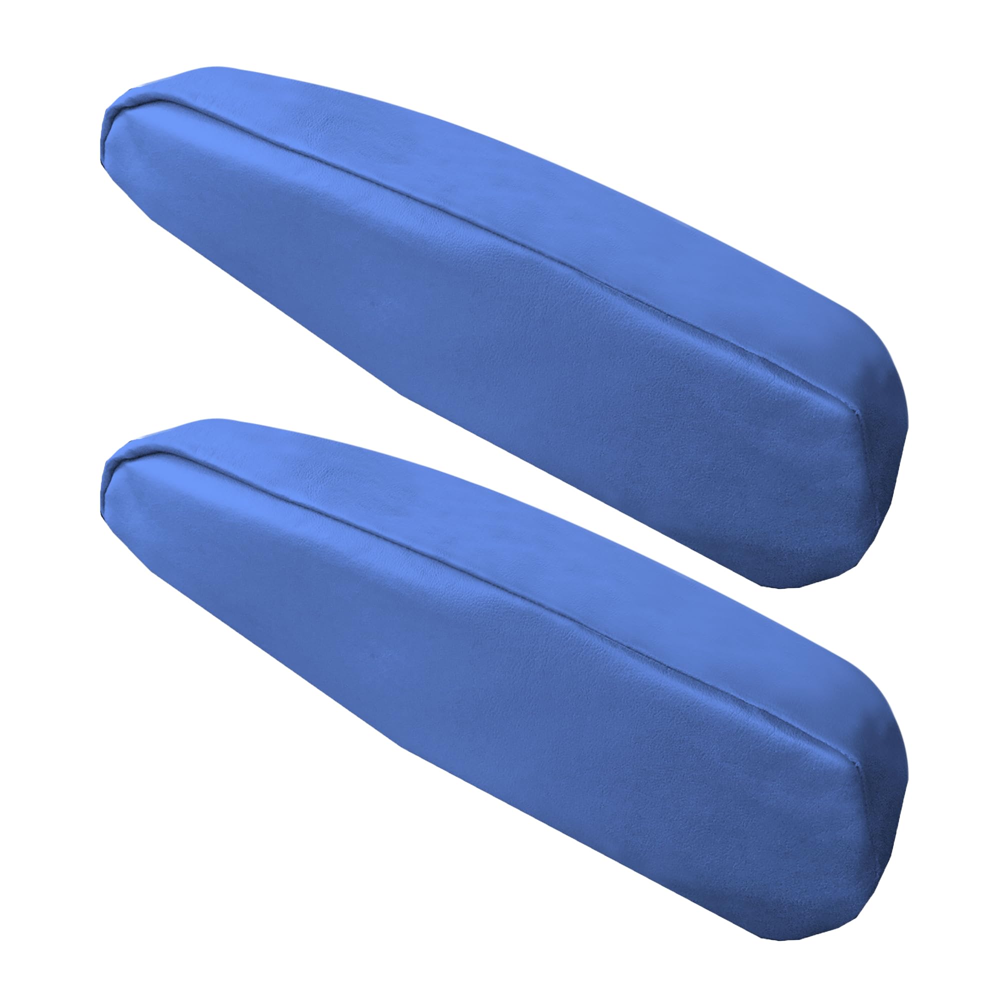 Fh Group Premium Faux Leather Armrest Cover Semi-Universal Fit, One Pair, Set Of 2 Blue