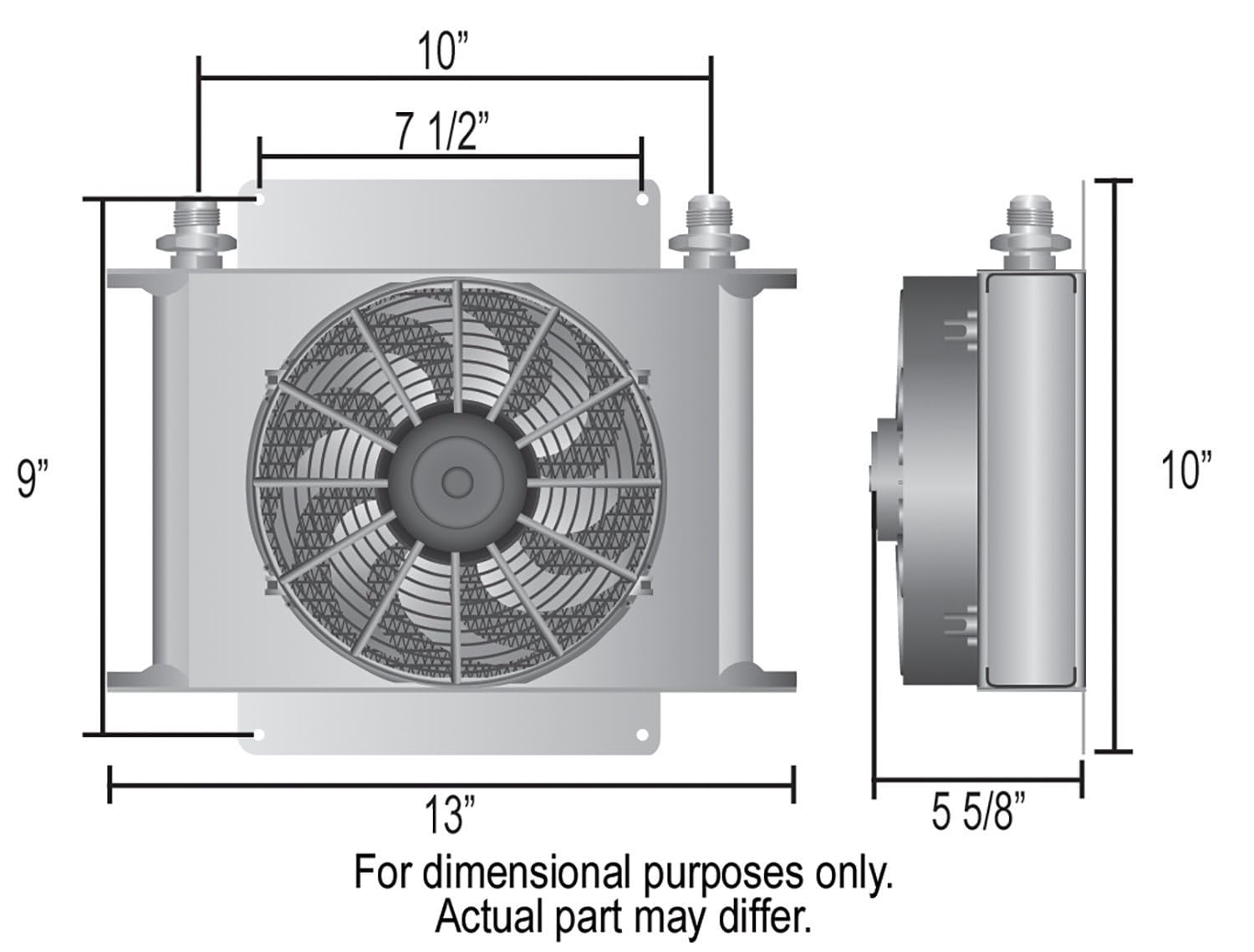 Derale 13960 Hyper-Cool Remote Transmission Cooler