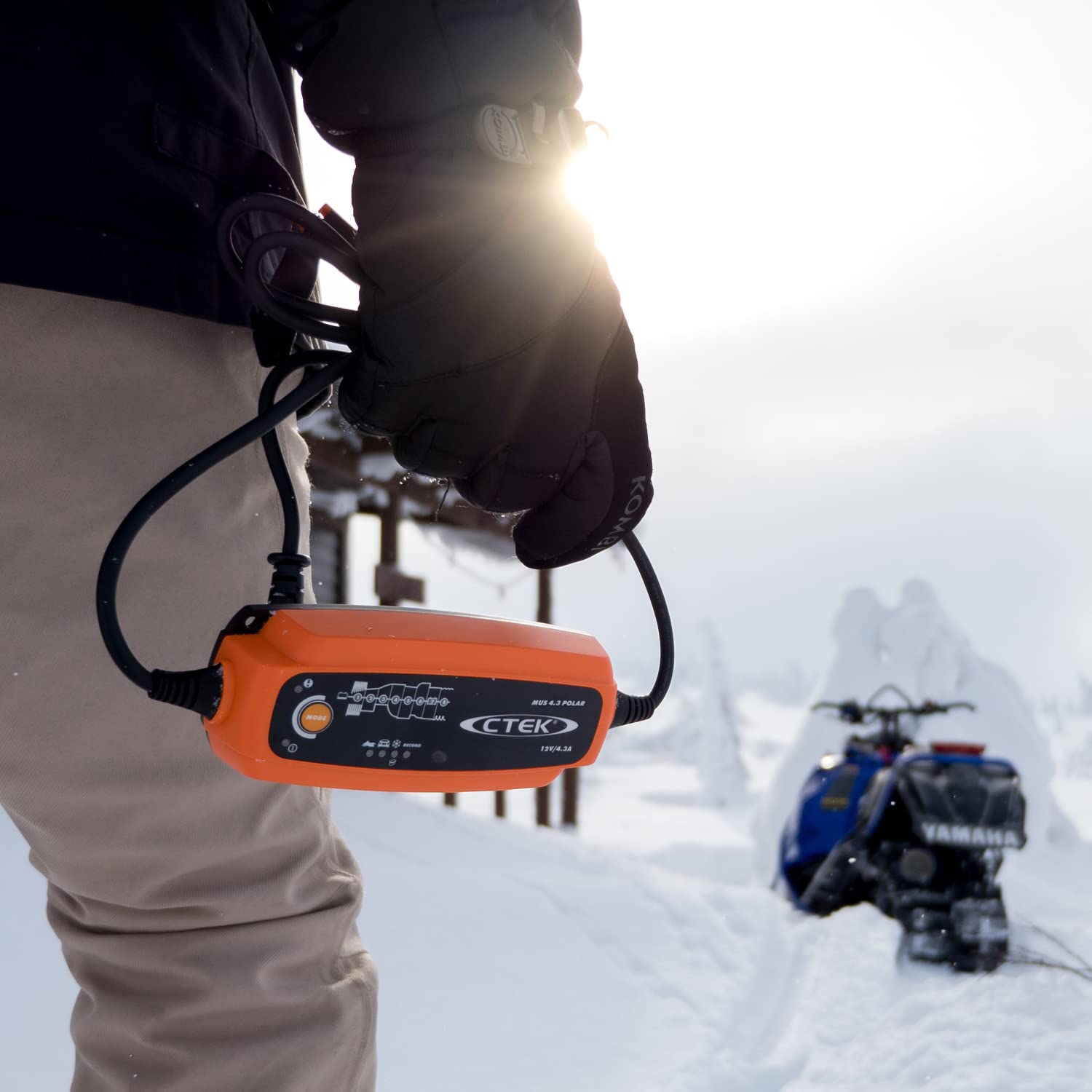 CTEK MUS 4.3 POLAR 12V Fully Automatic Battery Charger - 8 Step, Orange, Model CTK 56-958