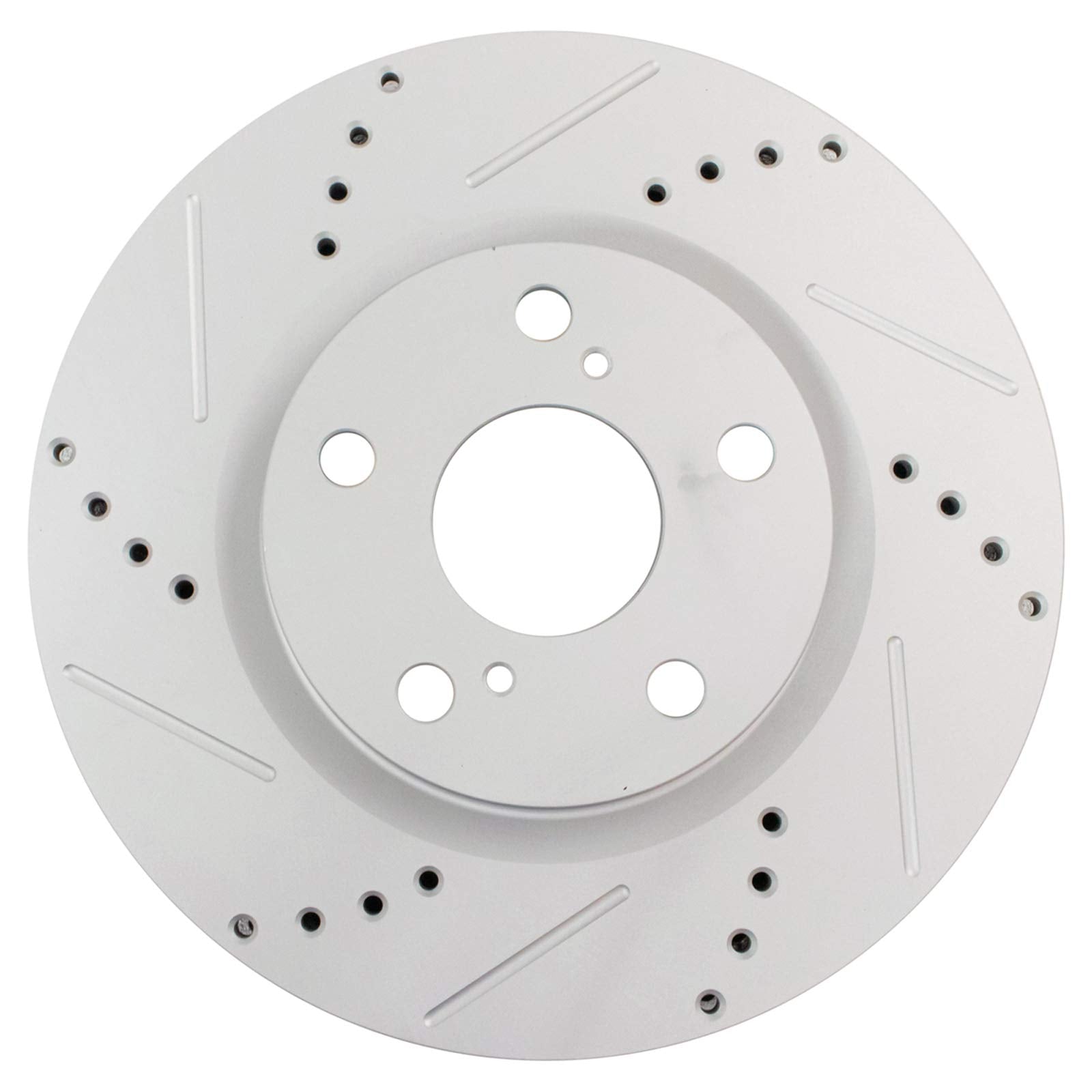 Trq Front Performance Brake Rotor Drilled Slotted Pair For 2008-2016 Avalon / 2007-2017 Camry / 2013-2017 Es300H / 2007-2017 Es3