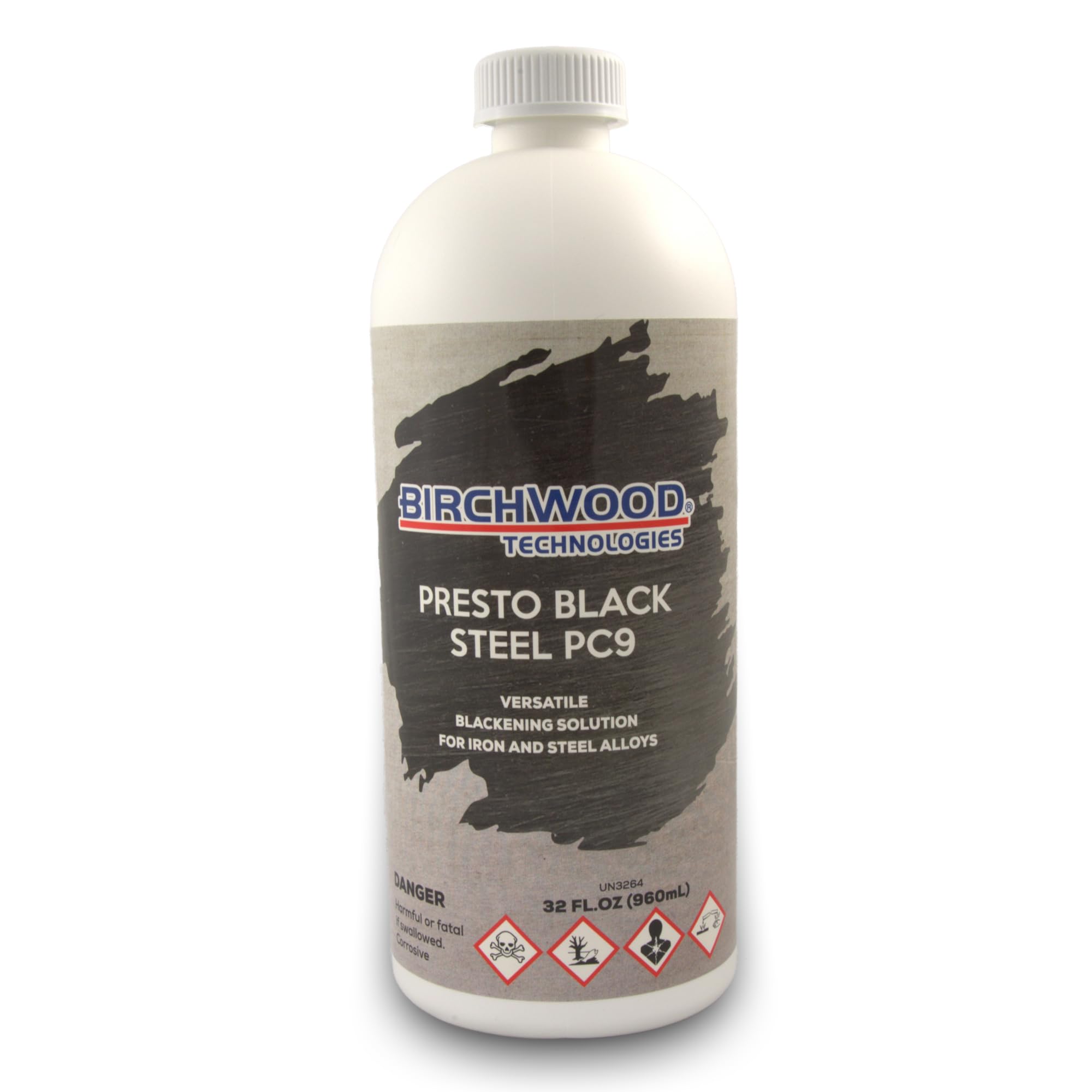 Birchwood Presto Black STEEL PC9 Technologies - versatile blackening solution for iron and steel alloys traditional patina steel