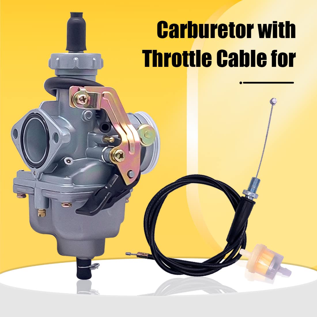 Zeekee Carburetor Carb with Throttle Cable for Honda ATV Fourtrax TRX200SX/TRX200D, Model QP2276, 1984 4 Wheeler Quad