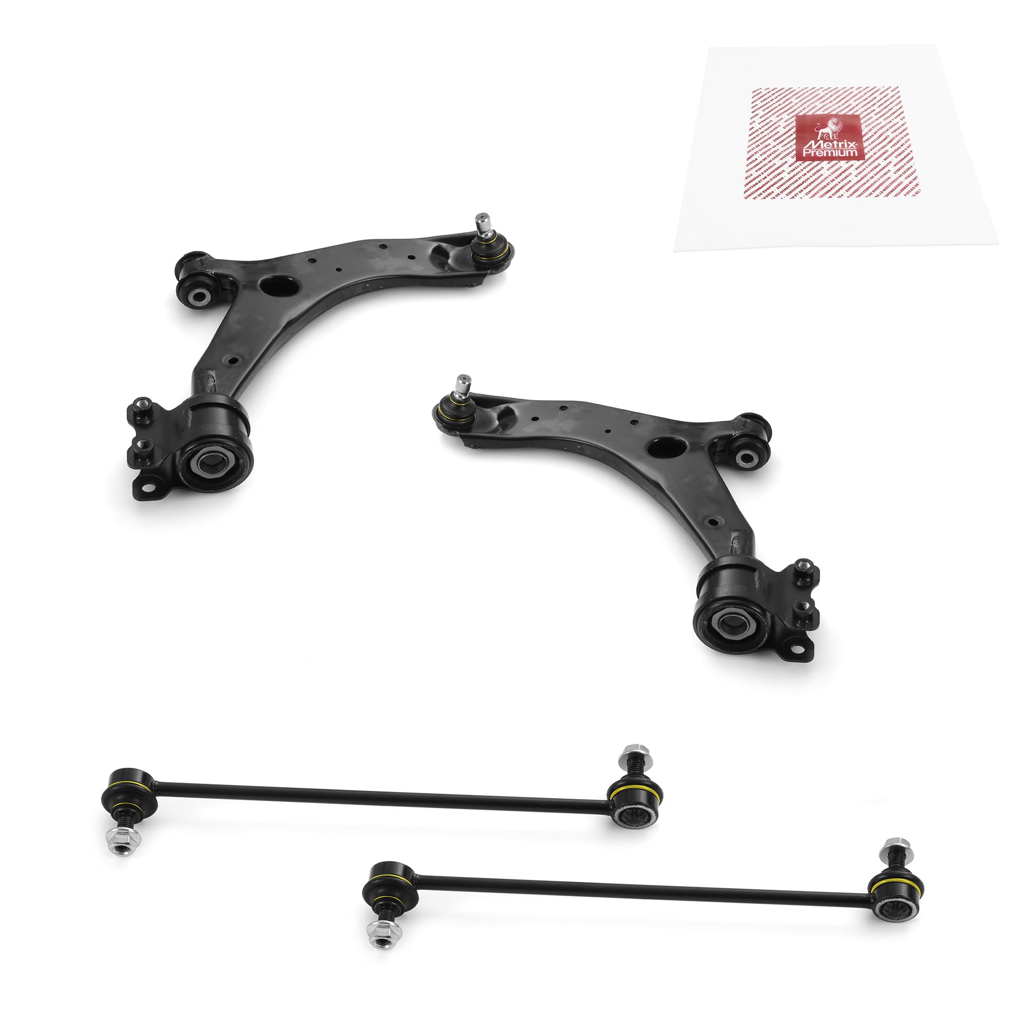 Metrix Premium Chassis Parts - 4 Pc Front L/R Lower Control Arm & Front L/R Stabilizer Bar Link Kit Fits 06-17 Mazda 5, 2009 3 S