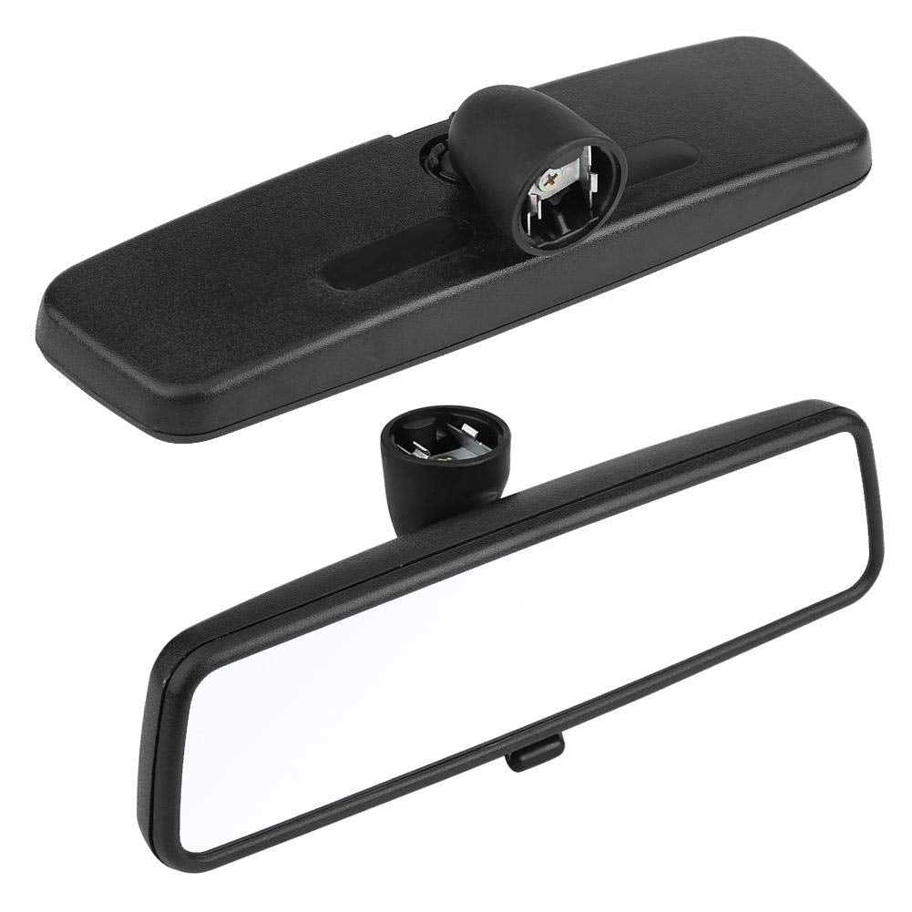 Qiilu Interior Rearview Mirror, Car Interior Inner Rearview Mirror For Passat B5 Jetta Mk4 1999-2005 3B0857511G(Black)