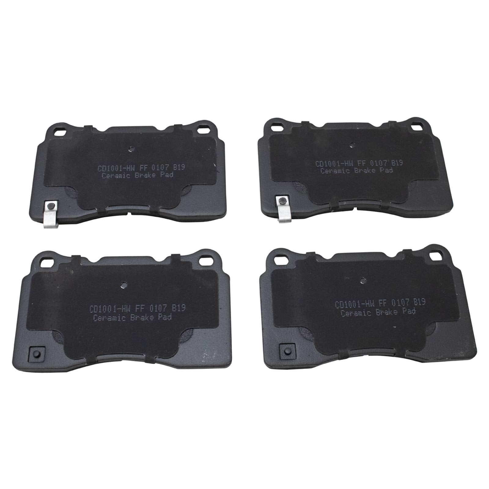 TRQ Front Posi Ceramic Brake Pad Kit Set for ATS/CTS / G8 / Genesis Coupe/GT/Impreza/Lancer Evolution/Mustang/Regal / S60 / STS