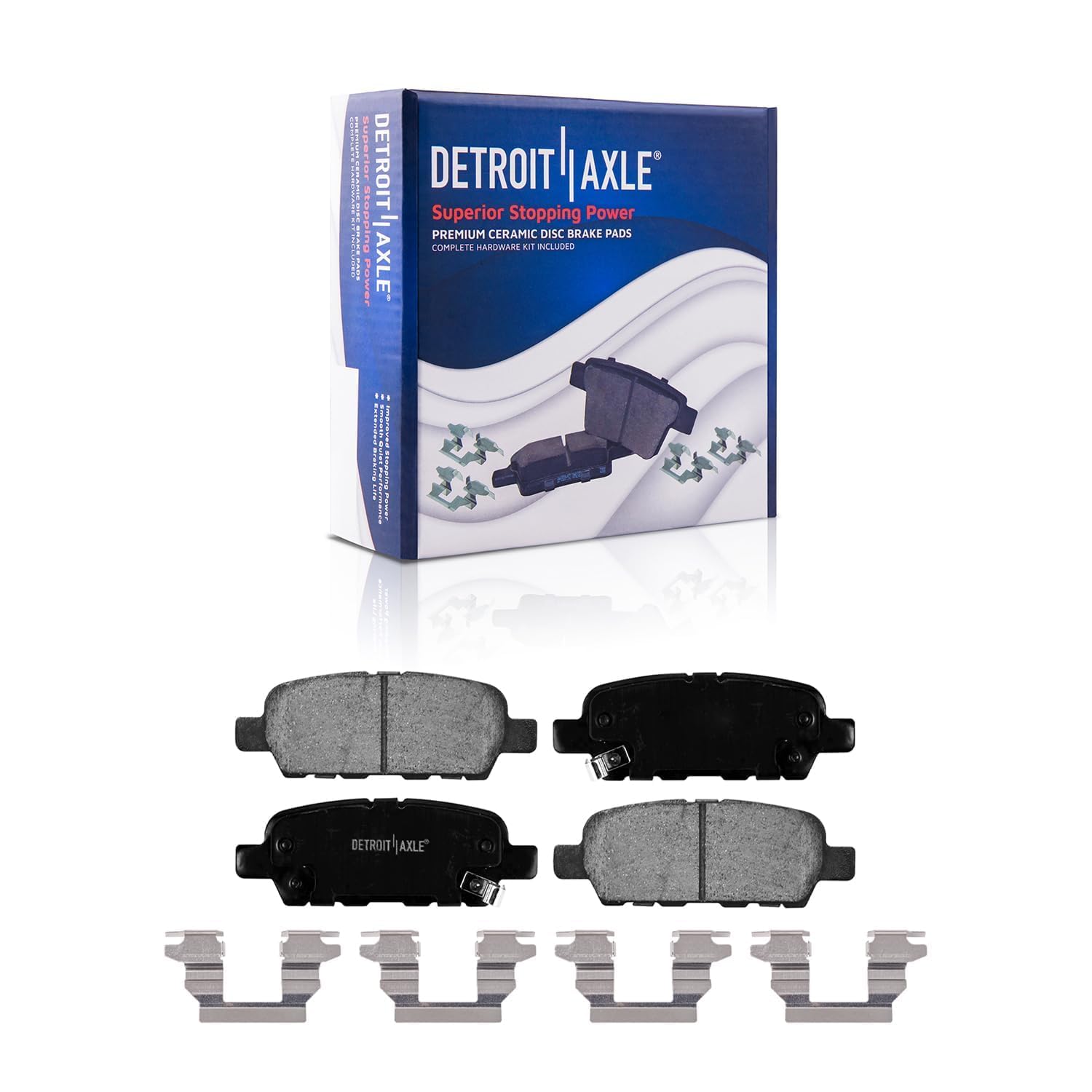 Detroit Axle - Brake Kit For 07-13 Nissan Altima Disc Brake Rotors 2007 2008 2009 2010 2011 2012 2013 Ceramic Brakes Pads Replac