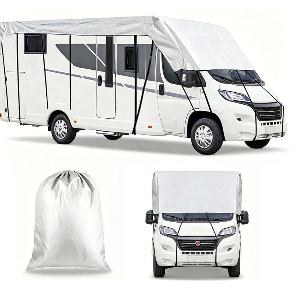 Waterproof RV Roof Cover for ZQRV Starlight 2124 2020-2023 2024 2025 2026+, 210D Oxford Motorhome Awning Shade Tarp with UV Rain