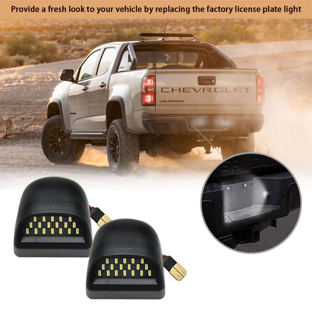 Silverado License Plate Light Led Lamp For Chevy Traverse Avalanche Tahoe Chevrolet Suburban 1500 2500 Cadillac Escalade Gmc Yuk