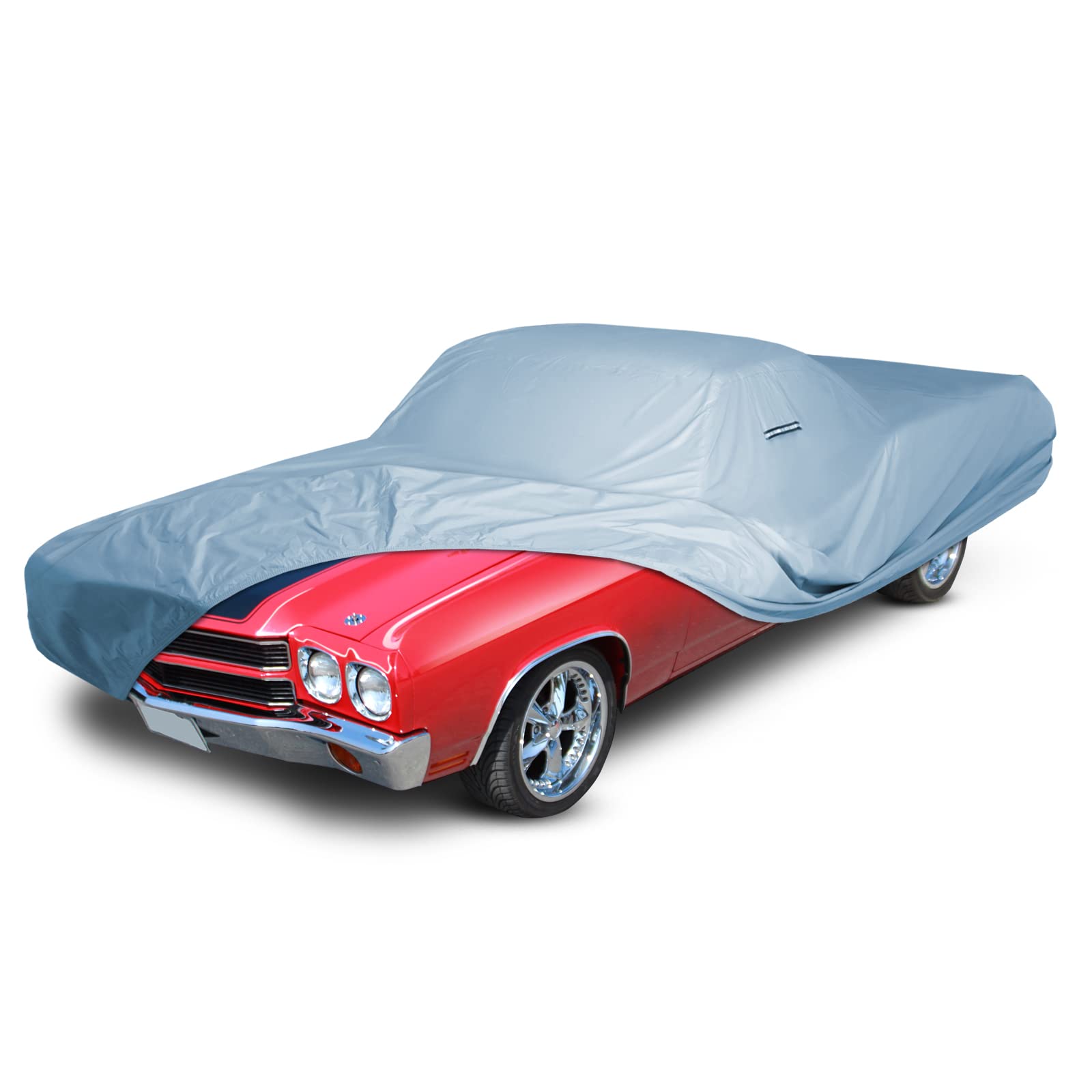 Icarcover Custom Car Cover For 1968-1972 Chevy El Camino, Waterproof All Weather Rain Snow Uv Sun Protector Full Exterior Weathe