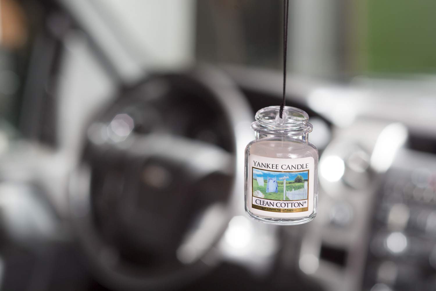Yankee Candle Car Jar Air Freshener, Dried Lavender and Oak, Farmers Market Collection