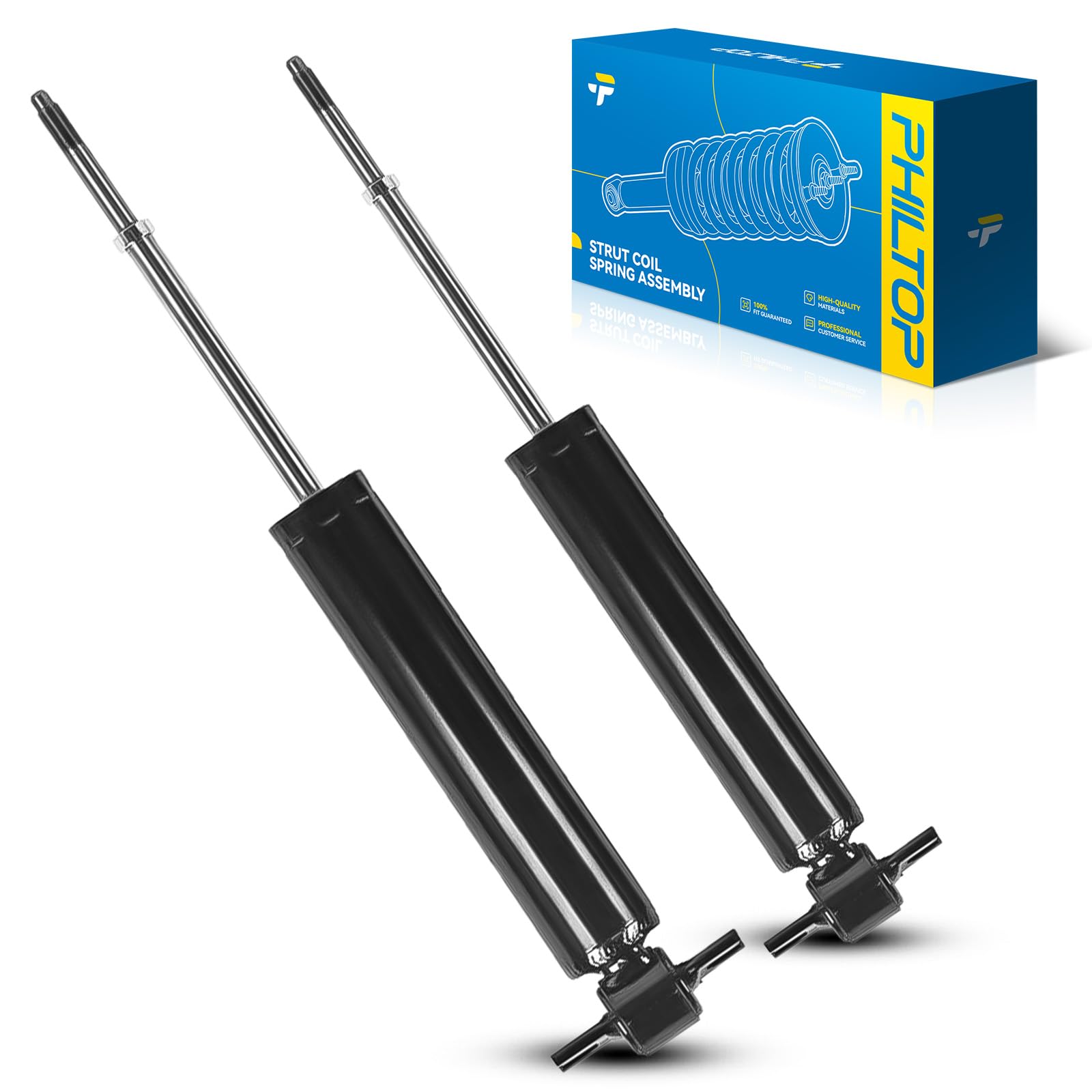 Philtop Front Complete Struts Shock Absorber For Express 1500, Yukon, Tahoe, T100, Savana 1500, C2500, C1500 Suburban, Quick Sus