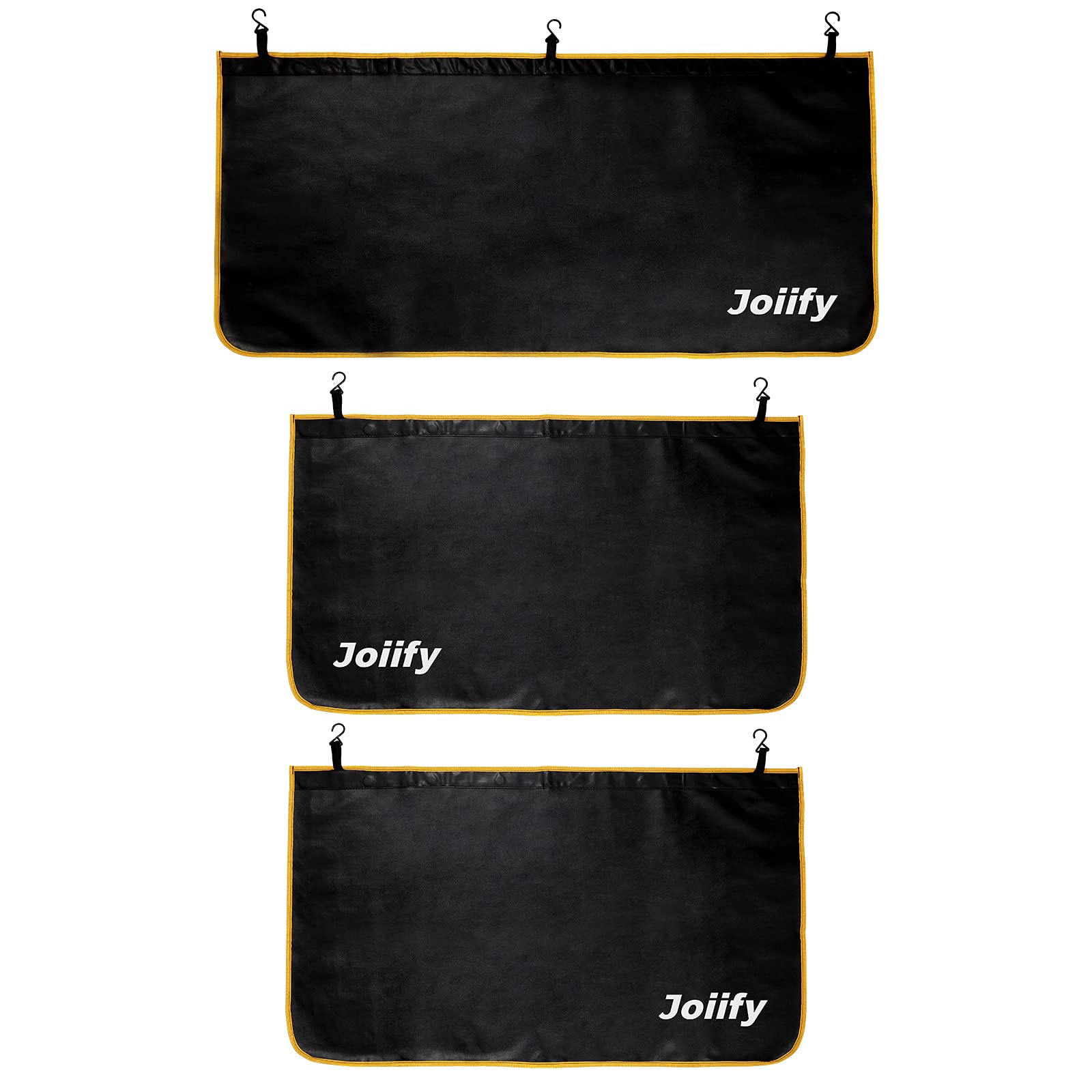 Joiify 3 Pcs Fender Covers for Mechanics, 25 Strong Magnets, Microfiber Leather Car Fender Protector Mats - Size M