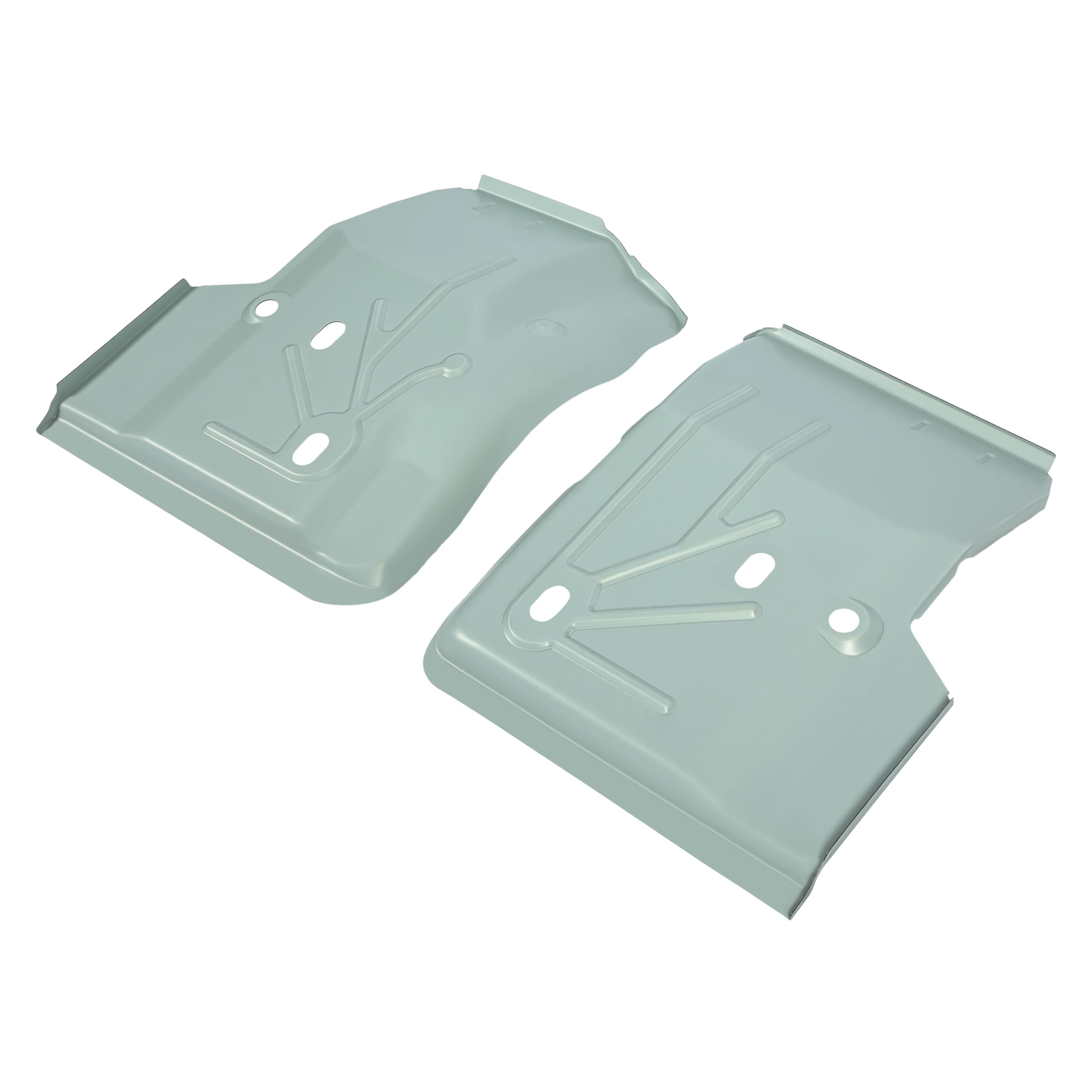 ECOTRIC Floor Pan Pair for 1997-2006 Jeep TJ Wrangler, Left & Right, Alloy Steel, Silver, Model VC-LYAM-168T-C