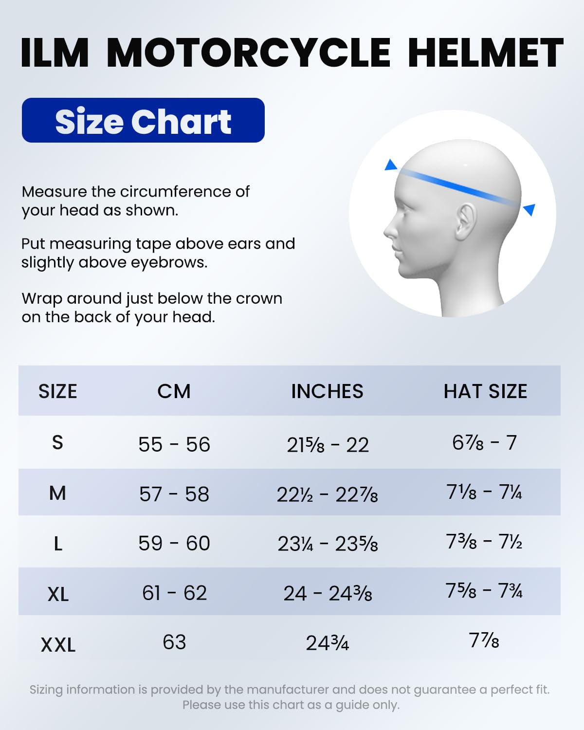 ILM Vintage Full Face Modular Motorcycle Helmet, DOT Model B707, 2XL, White, Acrylonitrile Butadiene Styrene for Men & Adults
