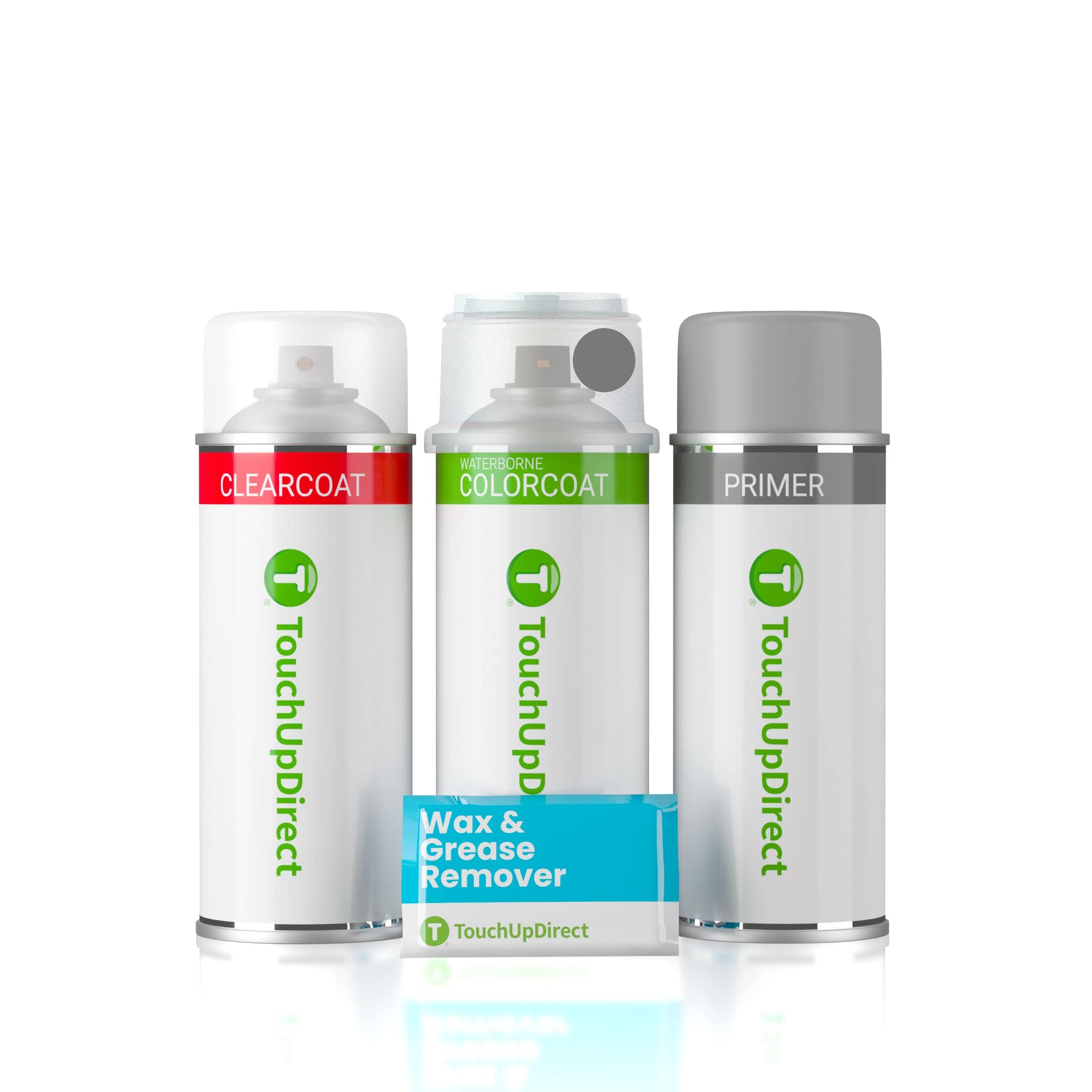 TouchUpDirect UJ Sterling Grey Metallic Compatible with Ford Exact Match Touch Up Paint Aerosol - Preferred Kit